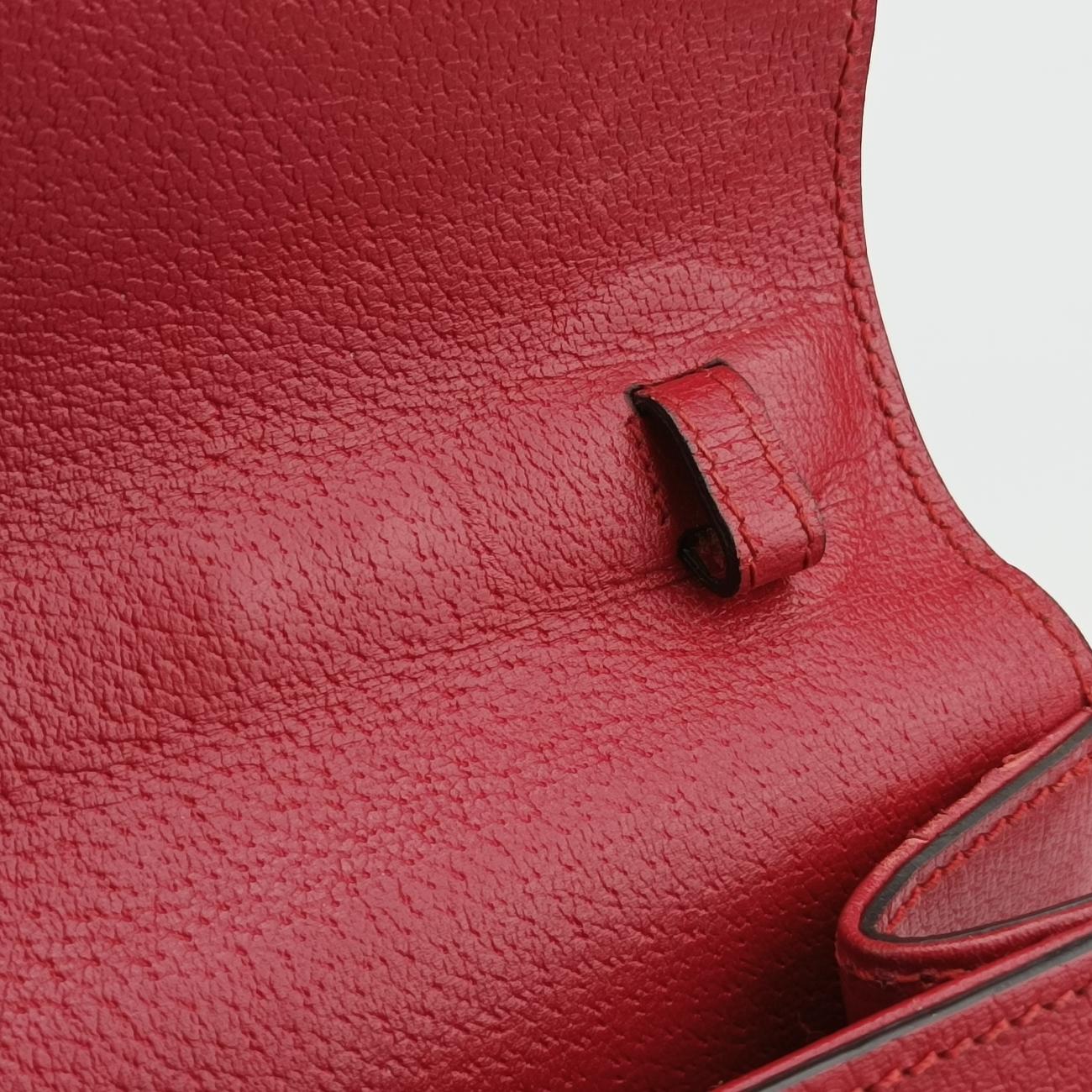 Bamboo Web butterfly Red×Multicolour Leather 488691 D022769366バンブー ウェビングライン バタフライ レッド×マルチカラー レザー 488691 D022769366