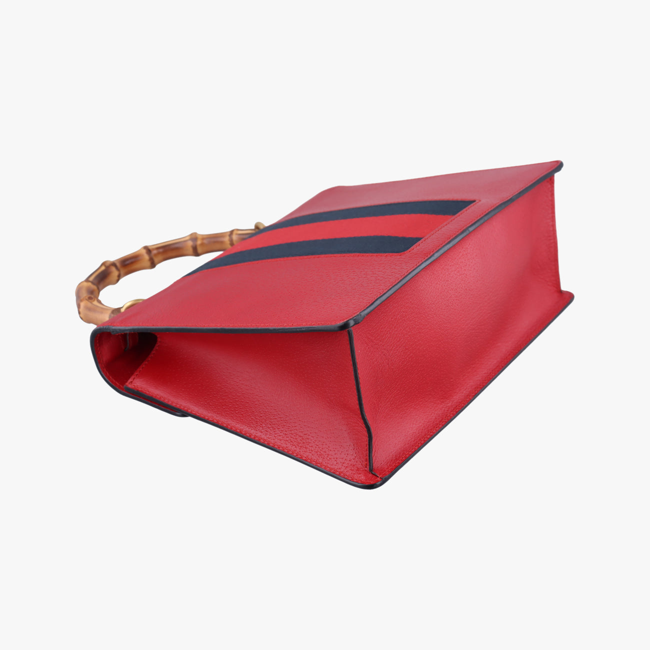 Bamboo Web butterfly Red×Multicolour Leather 488691 D022769366バンブー ウェビングライン バタフライ レッド×マルチカラー レザー 488691 D022769366