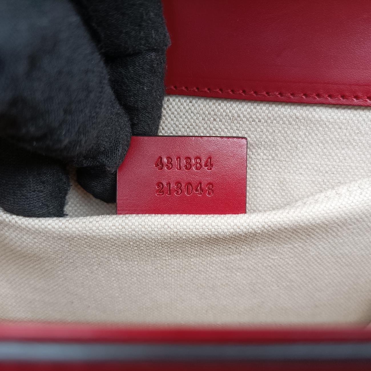 GG Marmont Red Leather 431384 E019728727GGマーモント レッド レザー 431384 E019728727