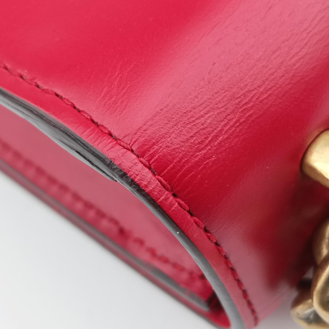 GG Marmont Red Leather 431384 E019728727GGマーモント レッド レザー 431384 E019728727