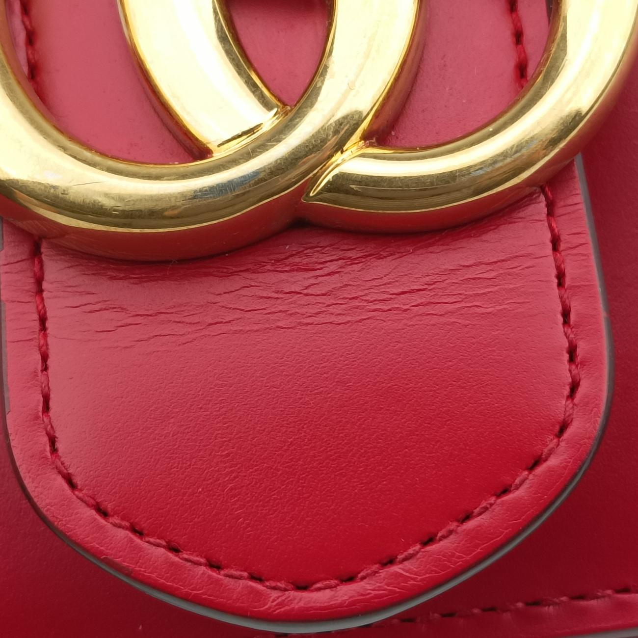 GG Marmont Red Leather 431384 E019728727GGマーモント レッド レザー 431384 E019728727