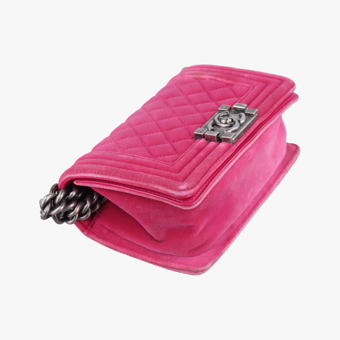 BOY CHANEL Rose velour A67416 18372057ボーイシャネル ローズ レッド ベロア A67416 18372057