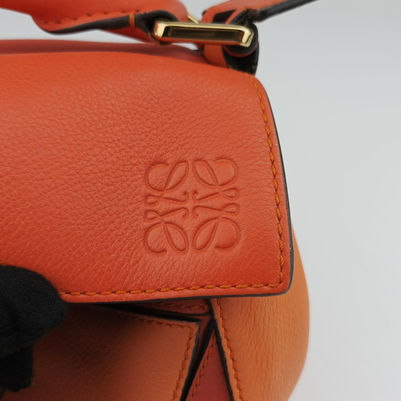 Puzzle Bag Medium orange×Multicolour Leather 061710パズルバッグ ミディアム オレンジ×マルチカラー レザー 061710