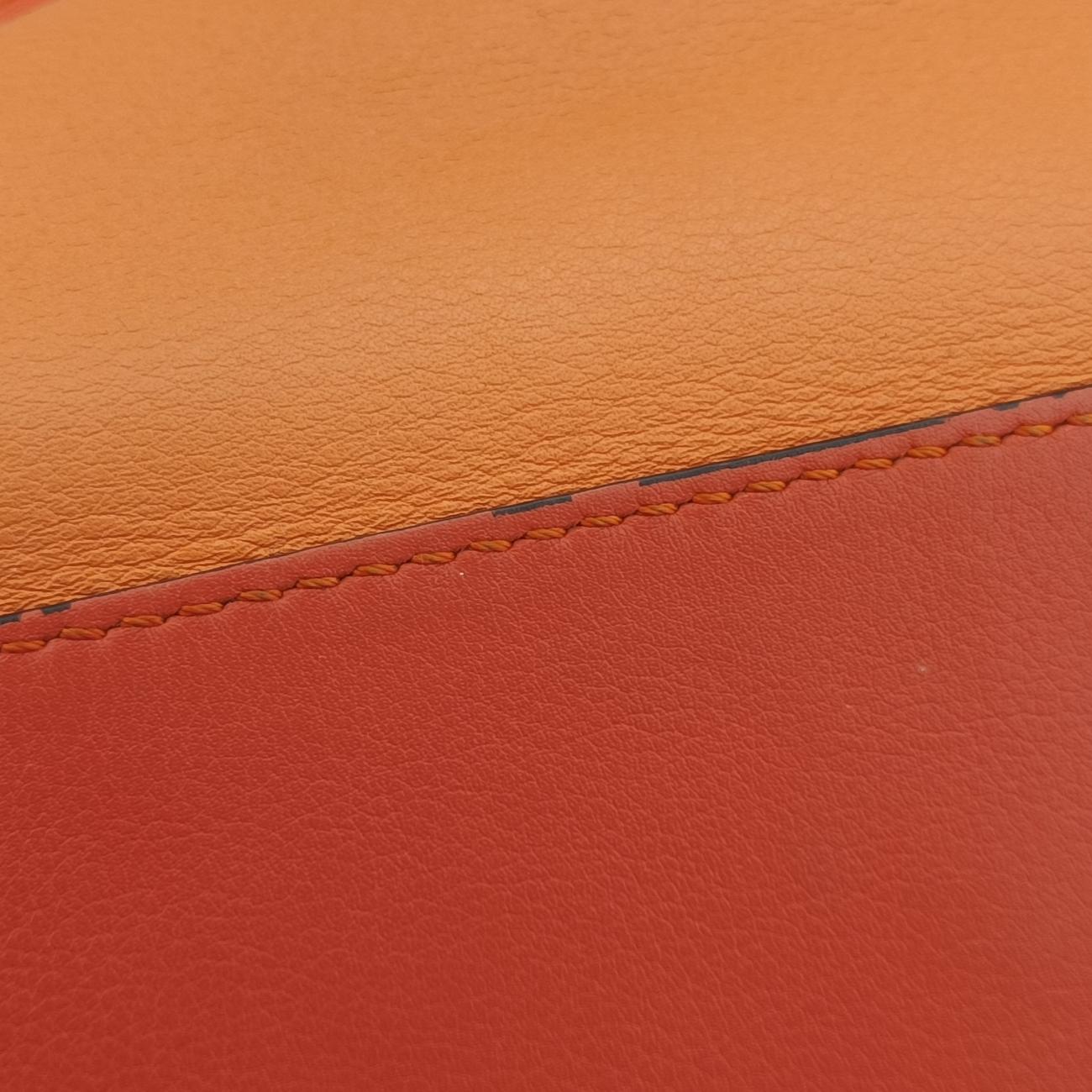 Puzzle Bag Medium orange×Multicolour Leather 061710パズルバッグ ミディアム オレンジ×マルチカラー レザー 061710