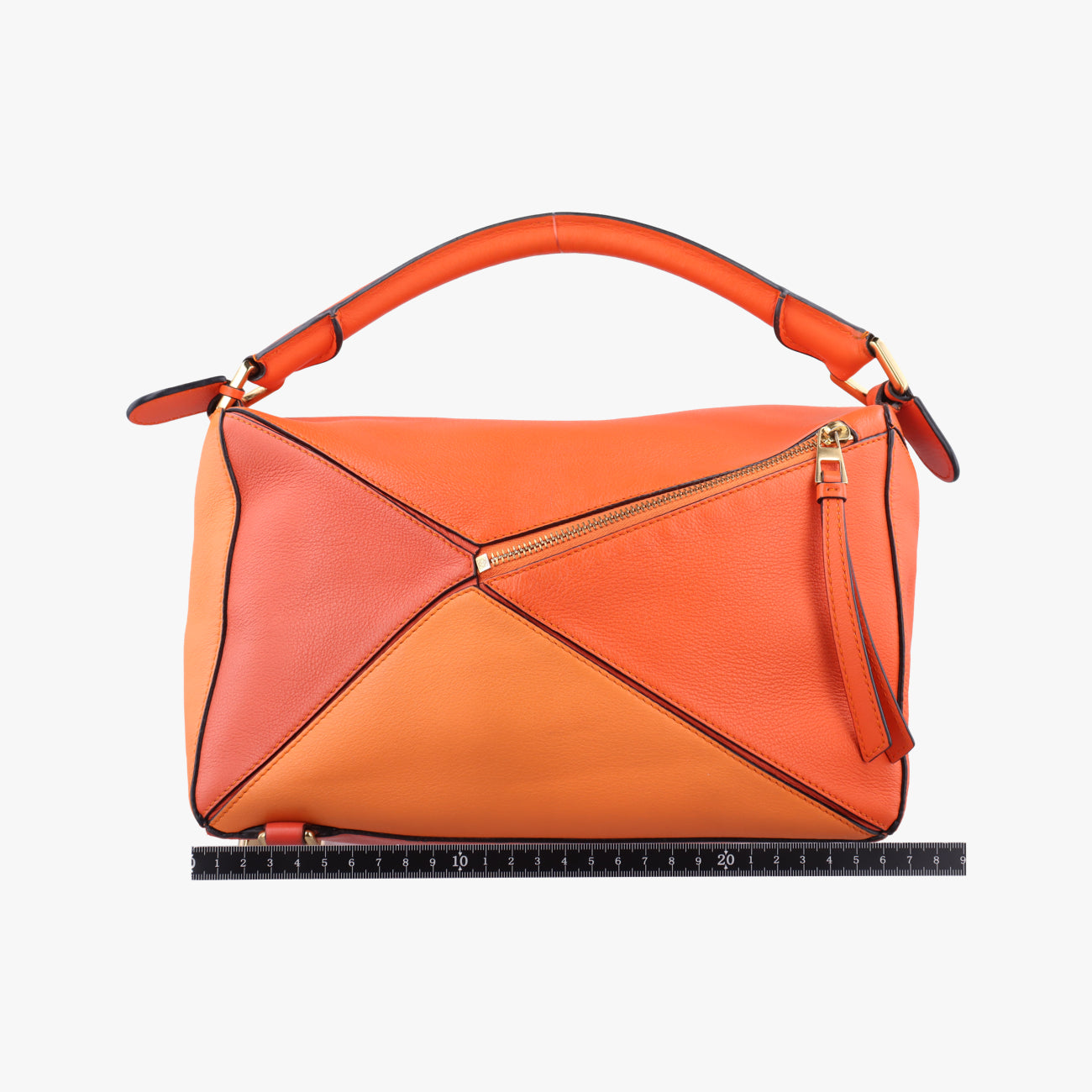 Puzzle Bag Medium orange×Multicolour Leather 061710パズルバッグ ミディアム オレンジ×マルチカラー レザー 061710