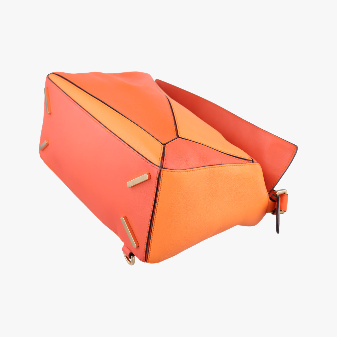 Puzzle Bag Medium orange×Multicolour Leather 061710パズルバッグ ミディアム オレンジ×マルチカラー レザー 061710