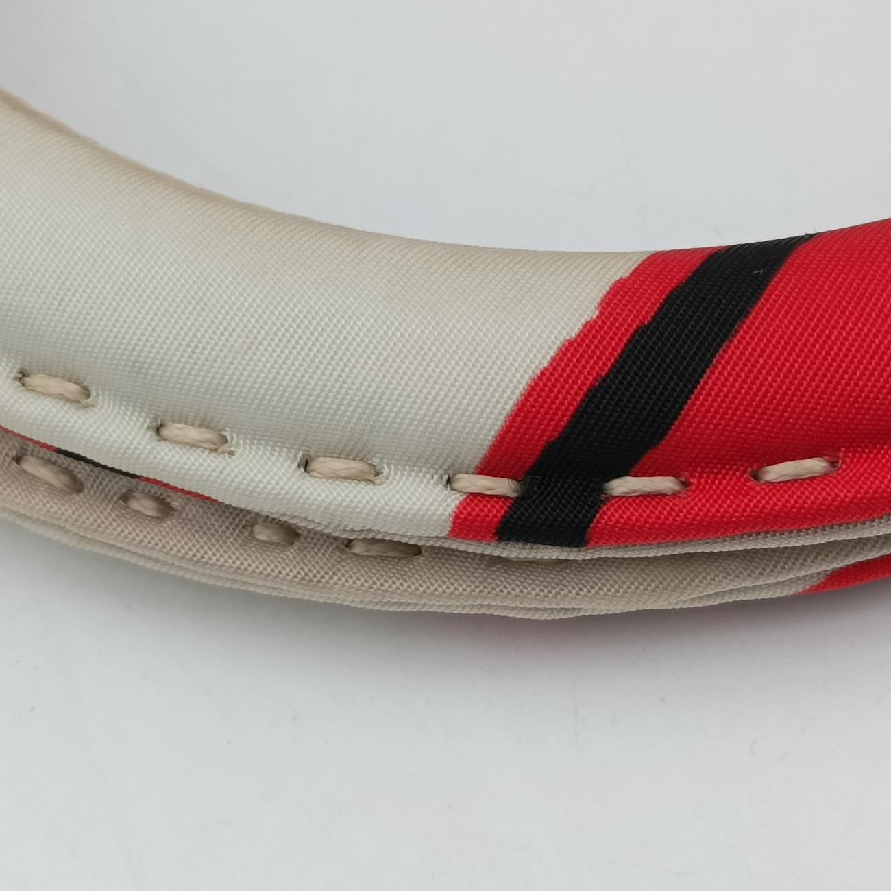 Heart Pattern White× Red× black Nylon 14ハートパターン ホワイト×レッド×ブラック ナイロン 14