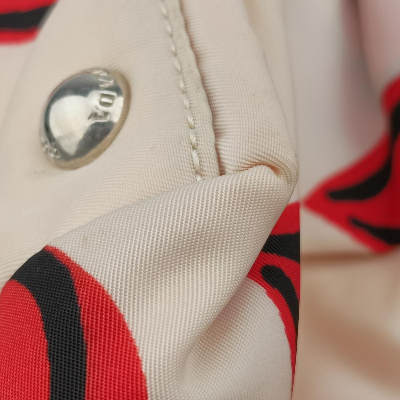 Heart Pattern White× Red× black Nylon 14ハートパターン ホワイト×レッド×ブラック ナイロン 14