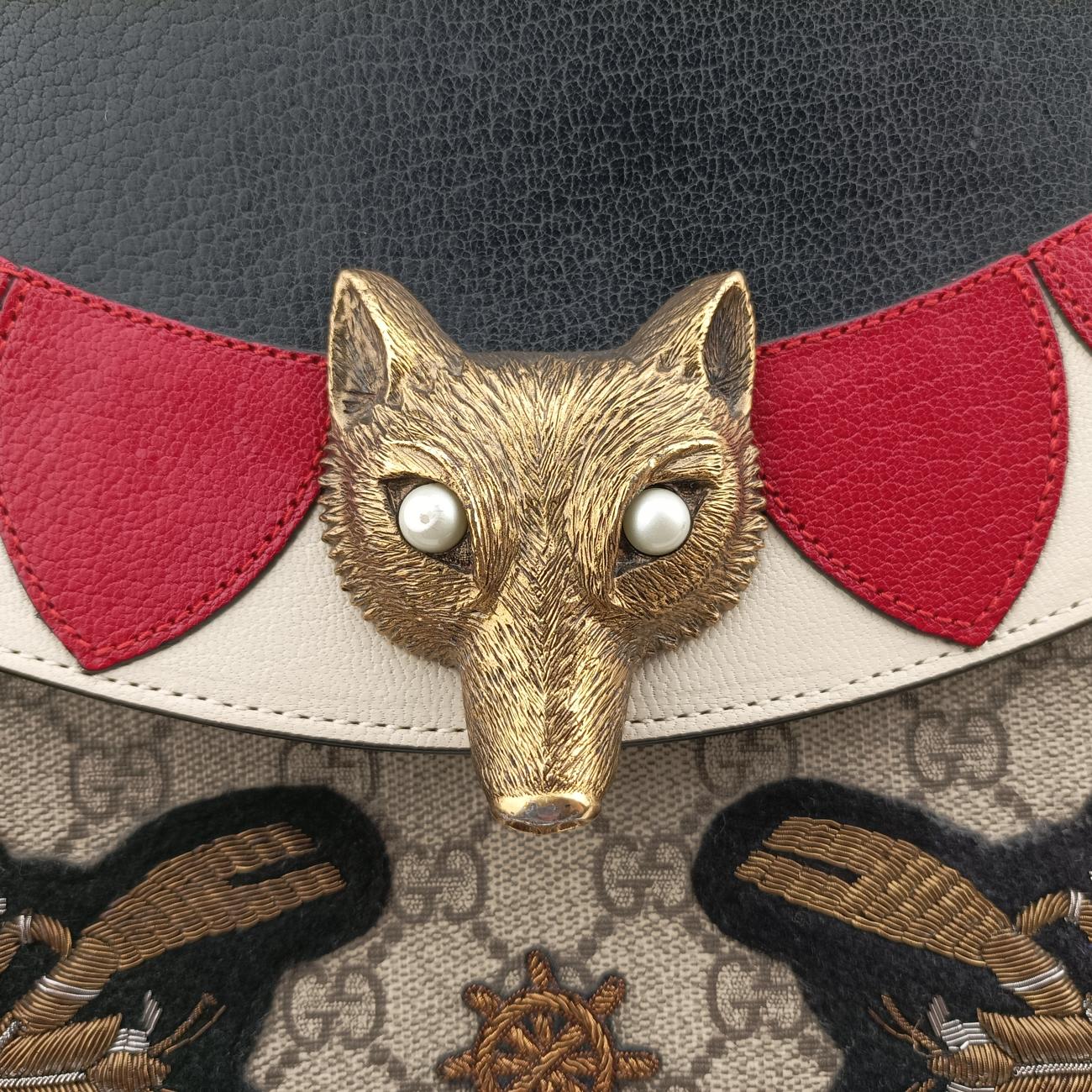 GG Supreme Fox Beige×Multicolour PVC coated canvas×Leather 466432 A023046003GG スプリームフォックス ベージュ×マルチカラー PVCコーティングキャンバス×レザー 466432 A023046003