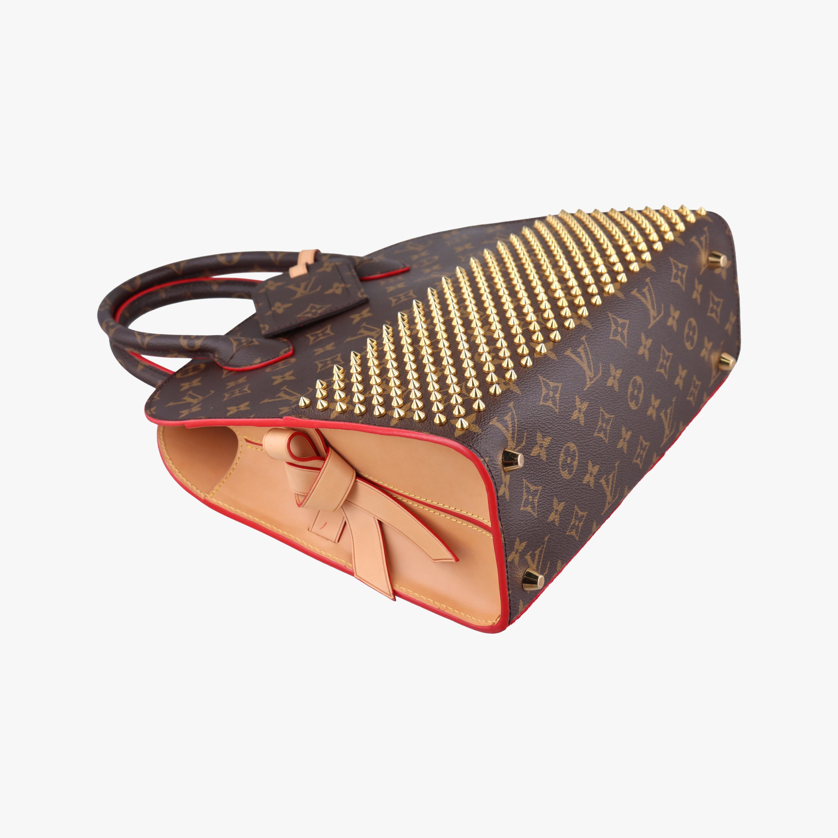 Monogram Studs Icono Brown×red×beige Monogram Canvas×calf leather×ponyhair M41234 DR4154モノグラム スタッズ アイコノ モノグラム/ブラウン系×レッド×ベージュ モノグラムキャンバス×カーフレザー ×ハラコ M41234 DR4154