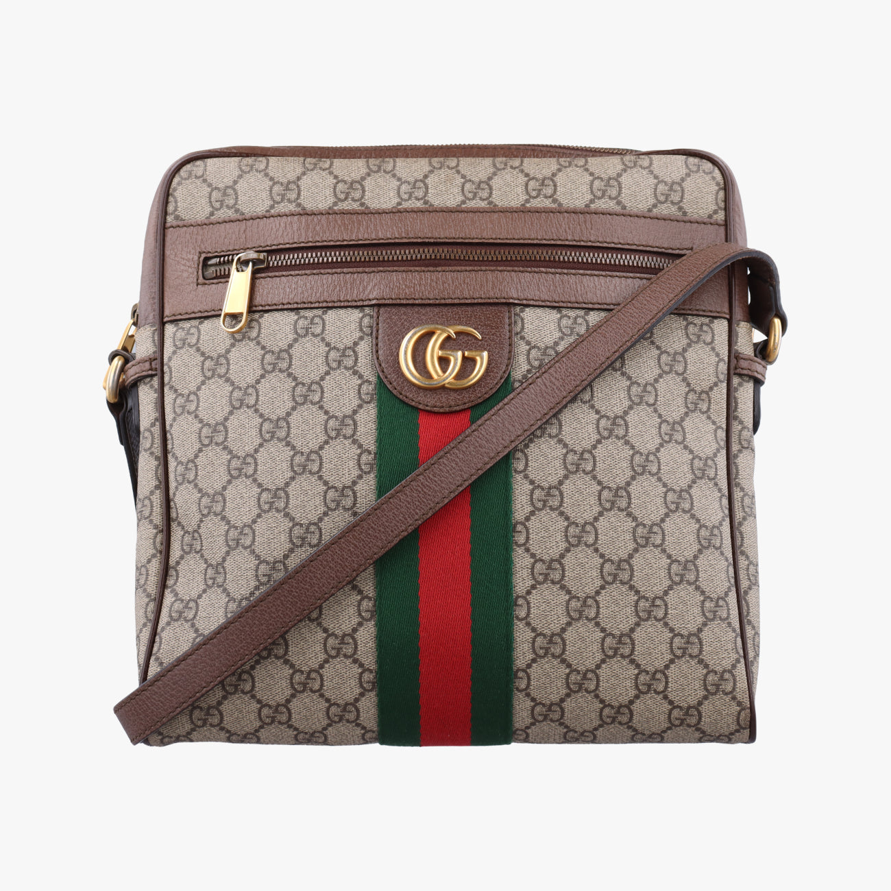 Ophidia Brown x Red x Green PVC coated canvas 547934 C028533800オフィディア ブラウン×レッド×グリーン PVCコーティングキャンバス 547934 C028533800