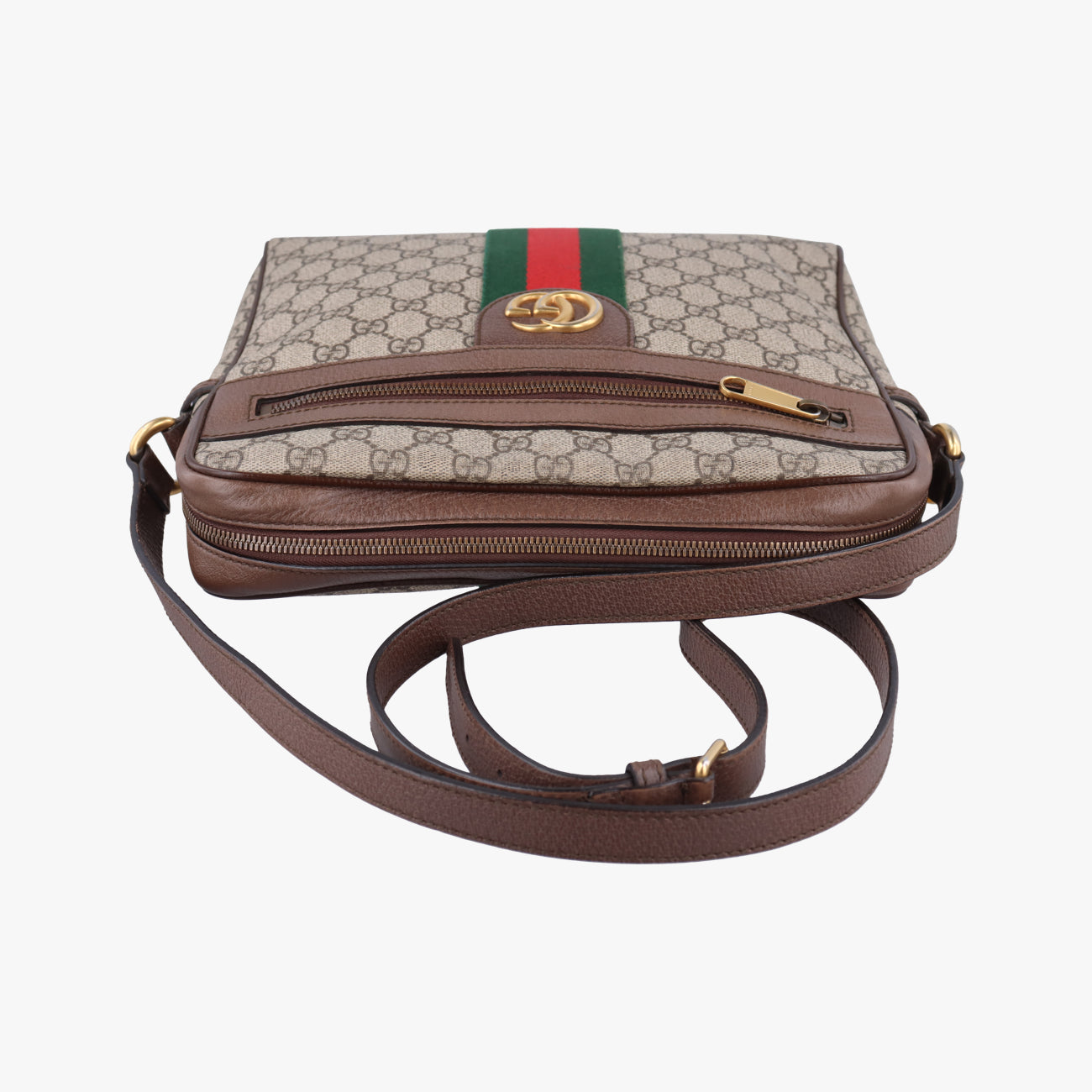 Ophidia Brown x Red x Green PVC coated canvas 547934 C028533800オフィディア ブラウン×レッド×グリーン PVCコーティングキャンバス 547934 C028533800