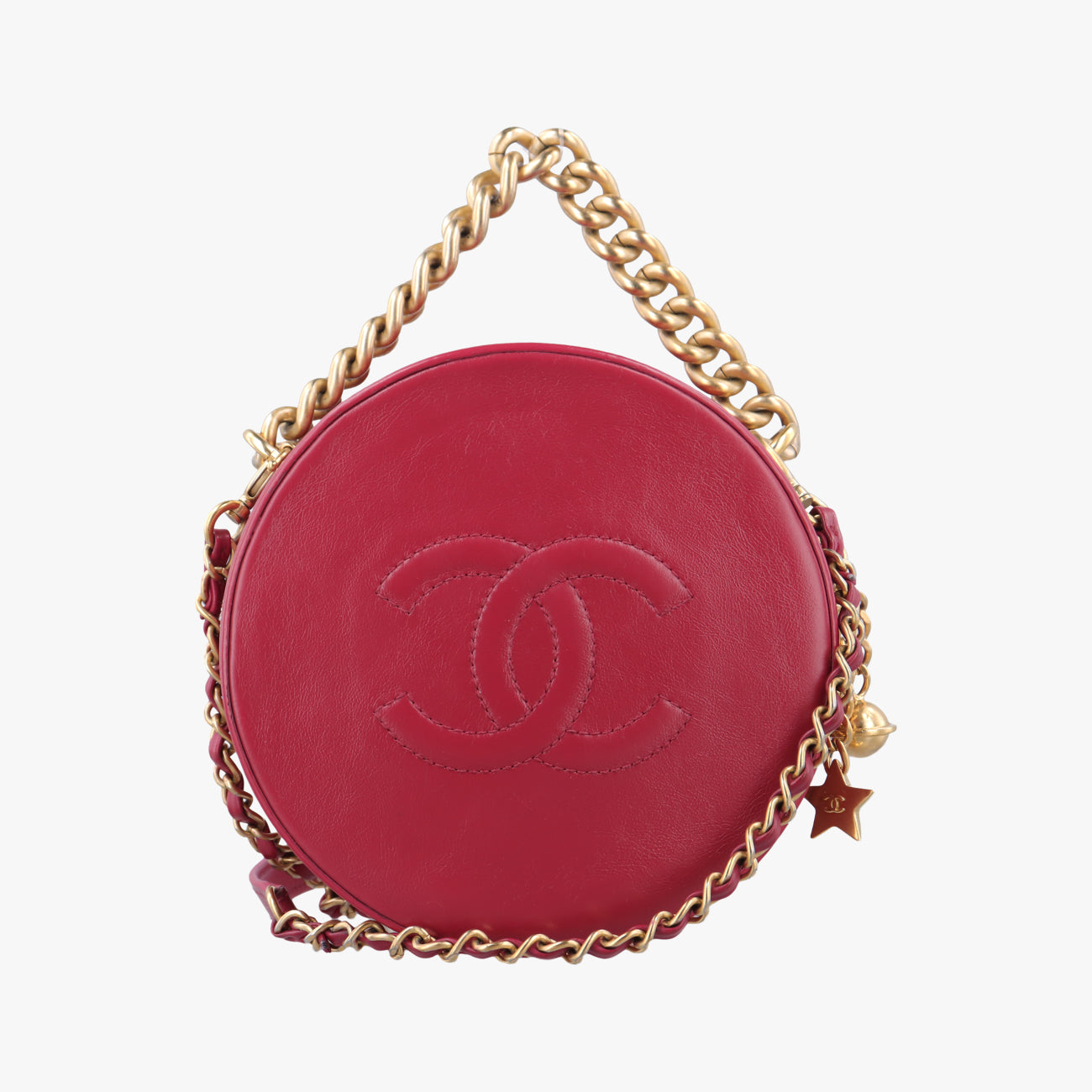 Round As Earth Rose lambskin A91946 25094564ココマーク ラウンド ローズ レッド ラムスキン A91946 25094564