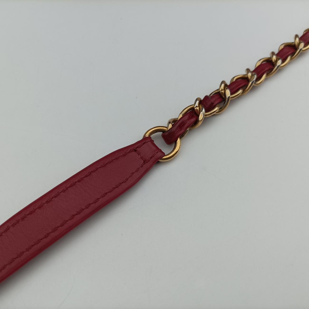 Round As Earth Rose lambskin A91946 25094564ココマーク ラウンド ローズ レッド ラムスキン A91946 25094564