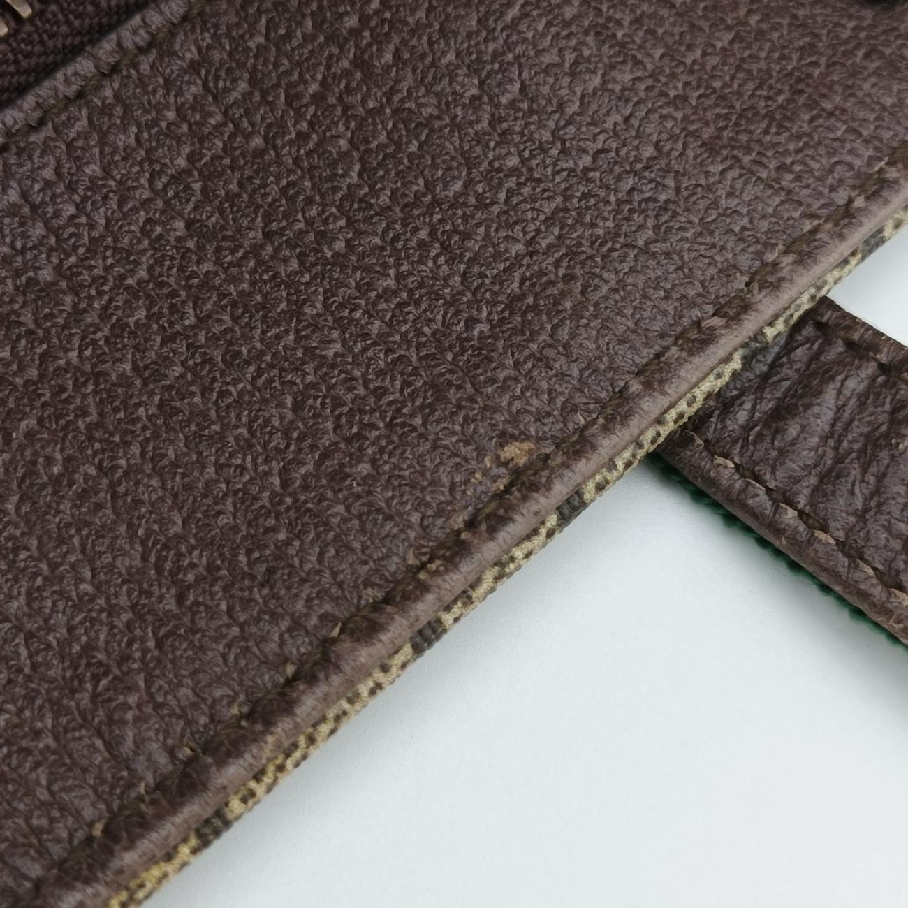 GG Supreme Sherry Line Brown×Multicolour PVC coated canvas 493610 H021891115GGスプリーム シェリーライン ブラウン×マルチカラー PVCコーティングキャンバス 493610 H021891115