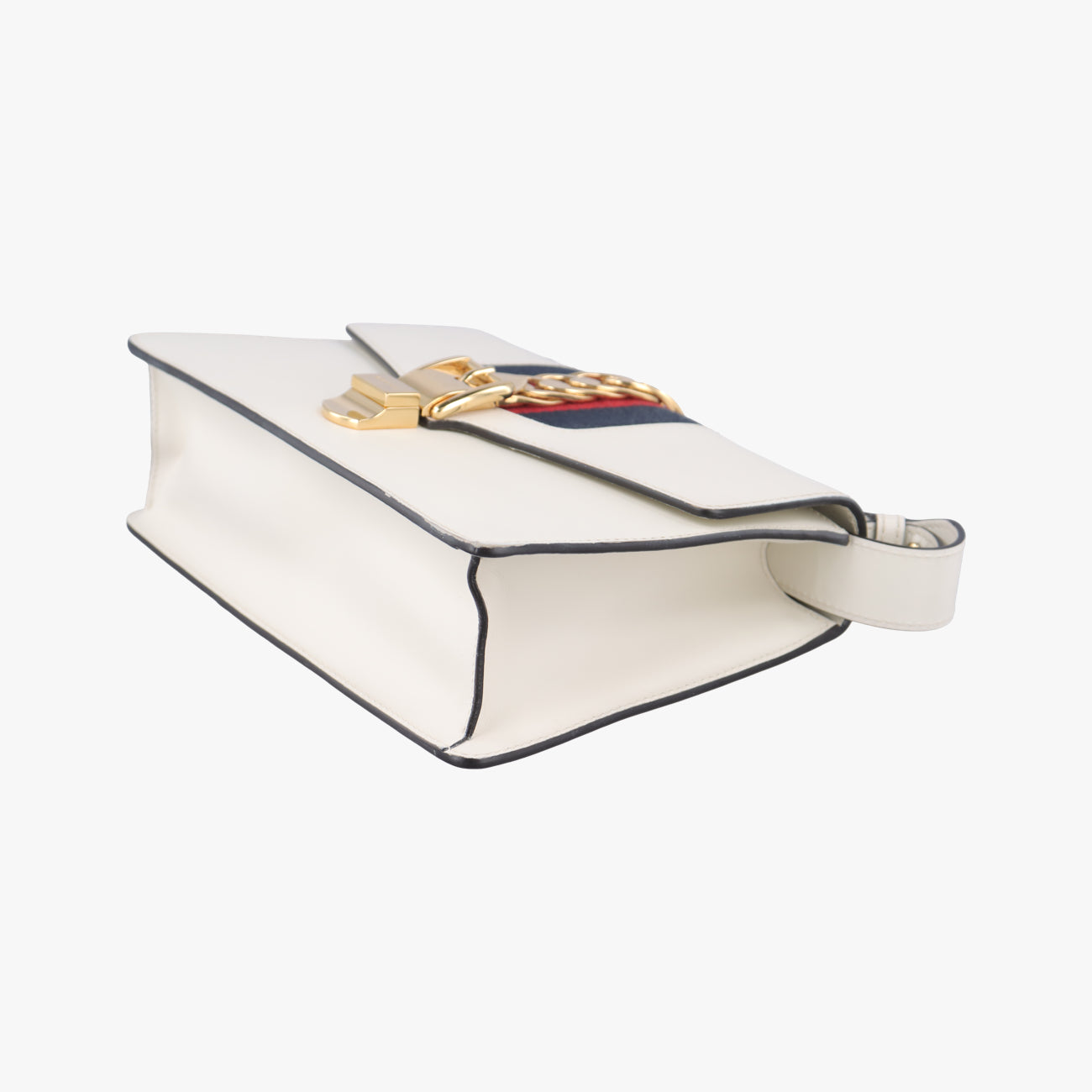 Sylvie white× black× red Leather 421882 I022123214シルヴィ ホワイト×ブラック×レッド レザー 421882 I022123214