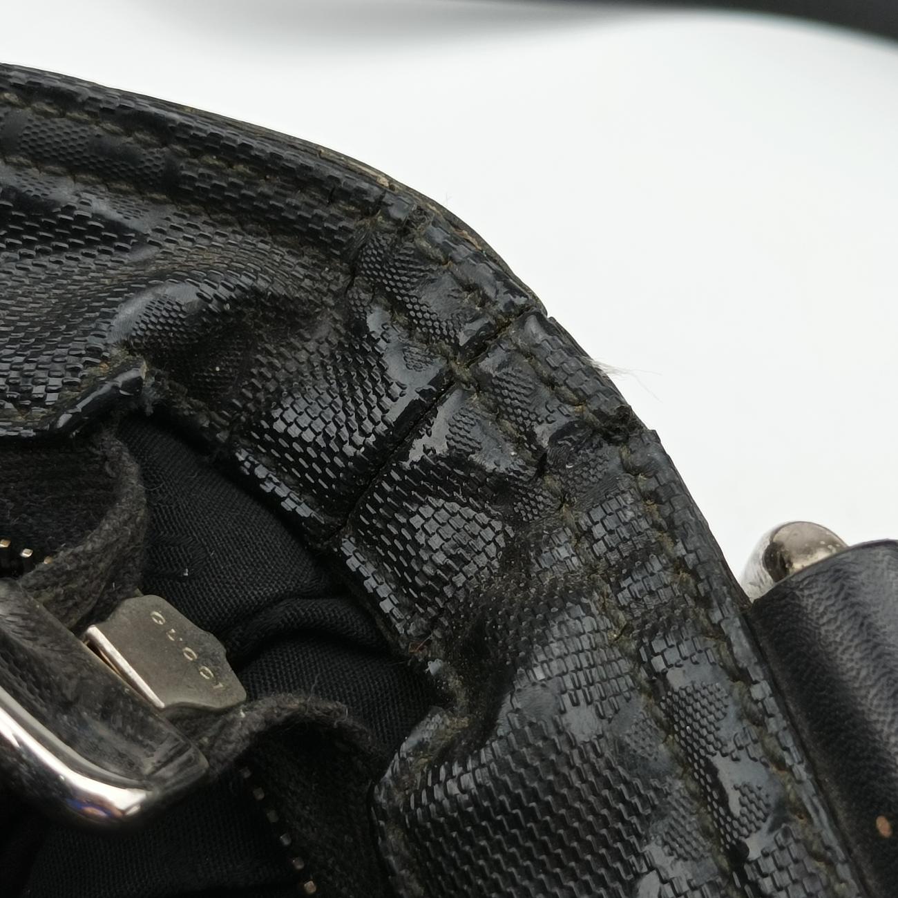 GG Imprime Web Black PVC coated canvas 269379 H010476830GGプリントウェブ ブラック PVCコーティングキャンバス 269379 H010476830