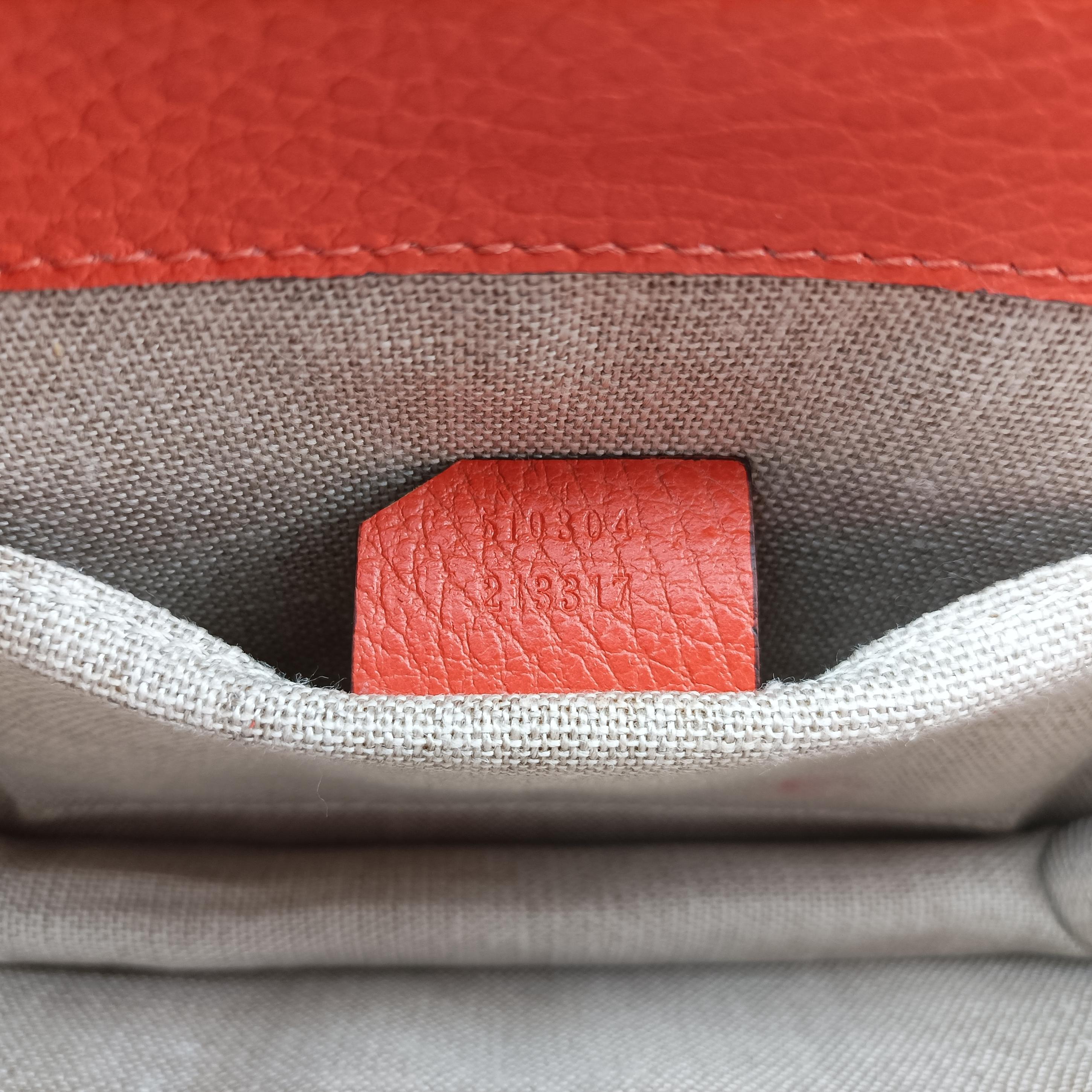 Interlocking G Orange Leather 510304 H026541687インターロッキングG オレンジ レザー 510304 H026541687