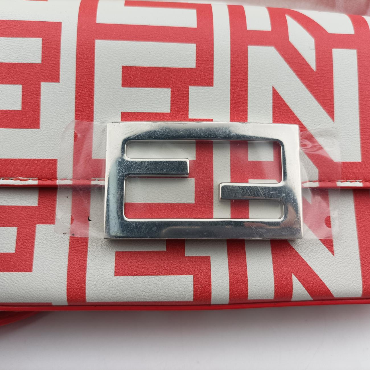 BAGUETTE Red×white Leather 7AS142 7AS142-AMWI-229-0501バゲット レッド×ホワイト レザー 7AS142 7AS142-AMWI-229-0501