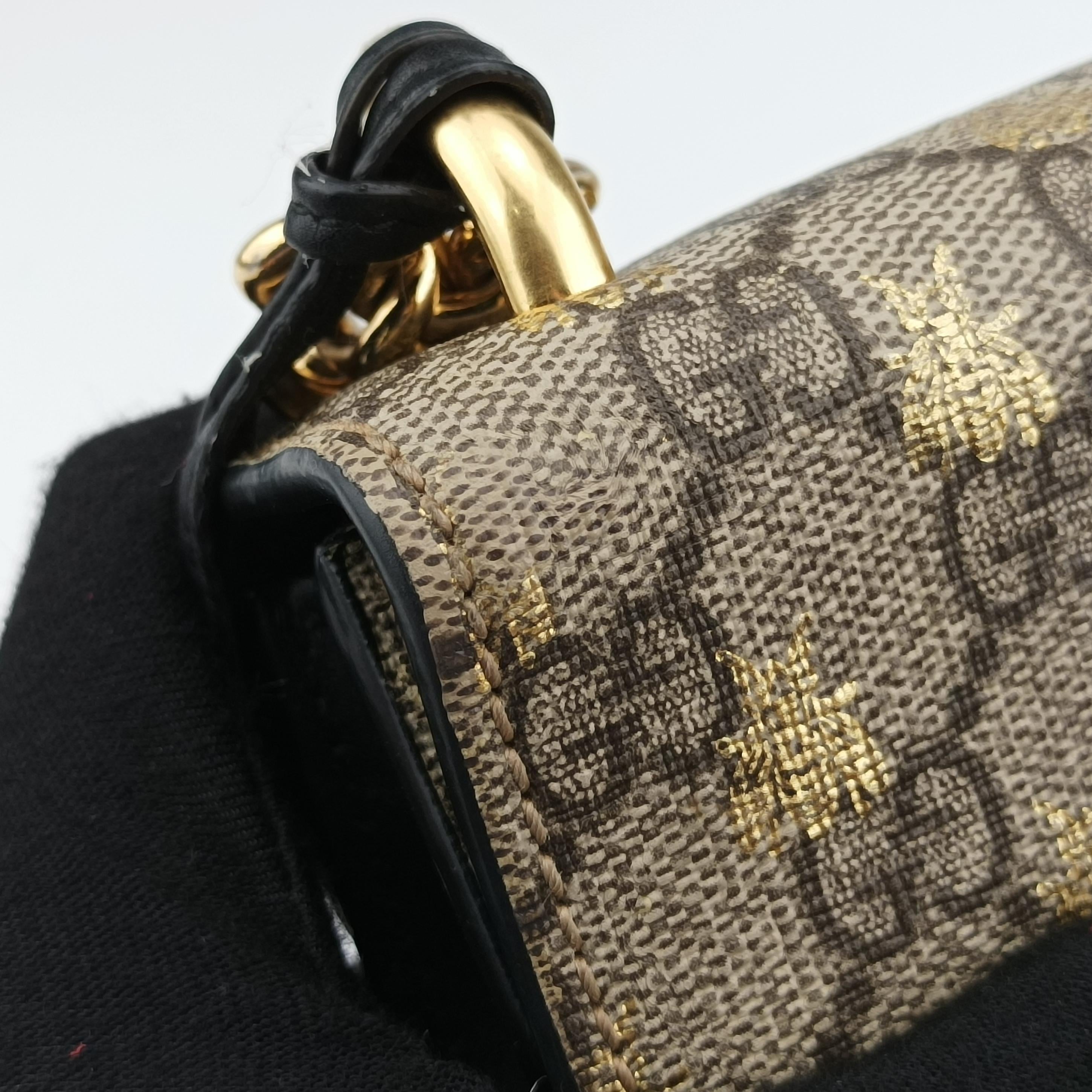 Padlock beige×Multicolour PVC coated canvas 409487 G026494280パドロック ベージュ×マルチカラー PVCコーティングキャンバス 409487 G026494280