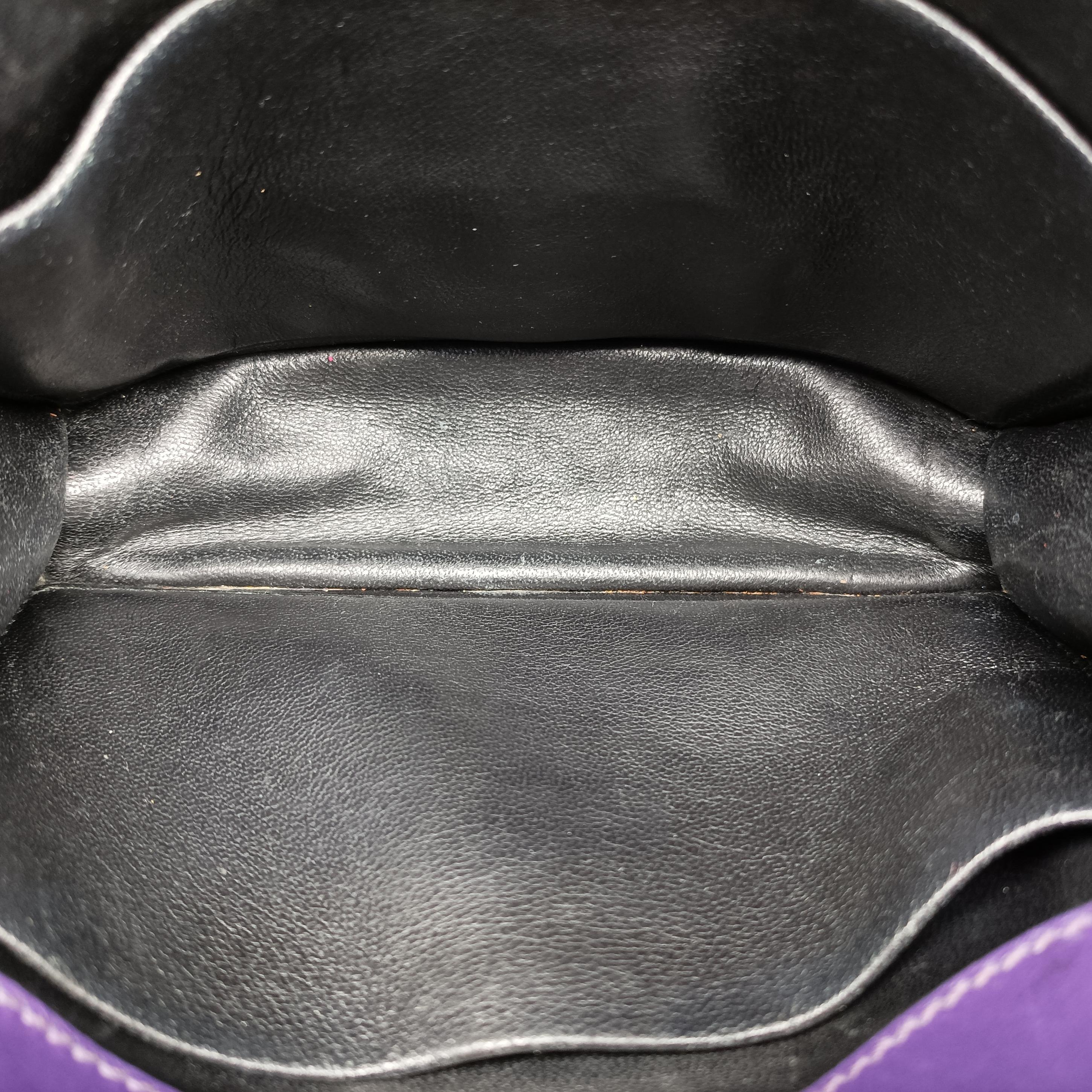 Cahier Purple×Black Leather×SAFFIANO 1BD045 25カイエ パープル×ブラック レザー×サフィアーノ 1BD045 25