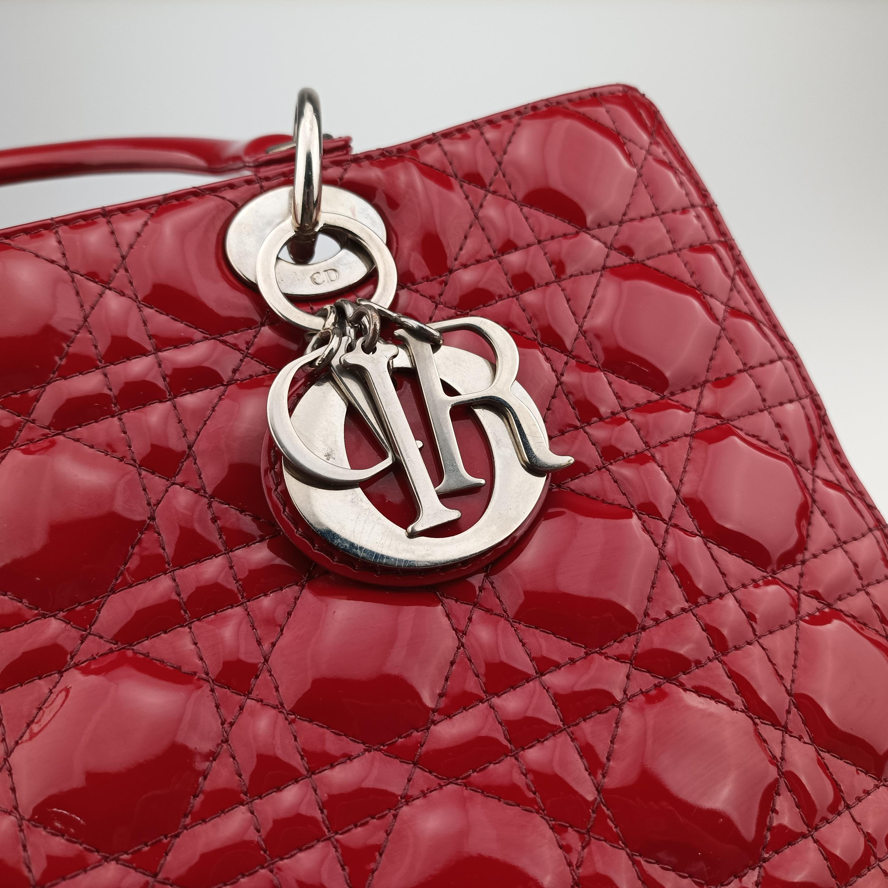 Lady Dior Red patent 16-BO-0191 Bレディディオール レッド パテント 16-BO-0191 B