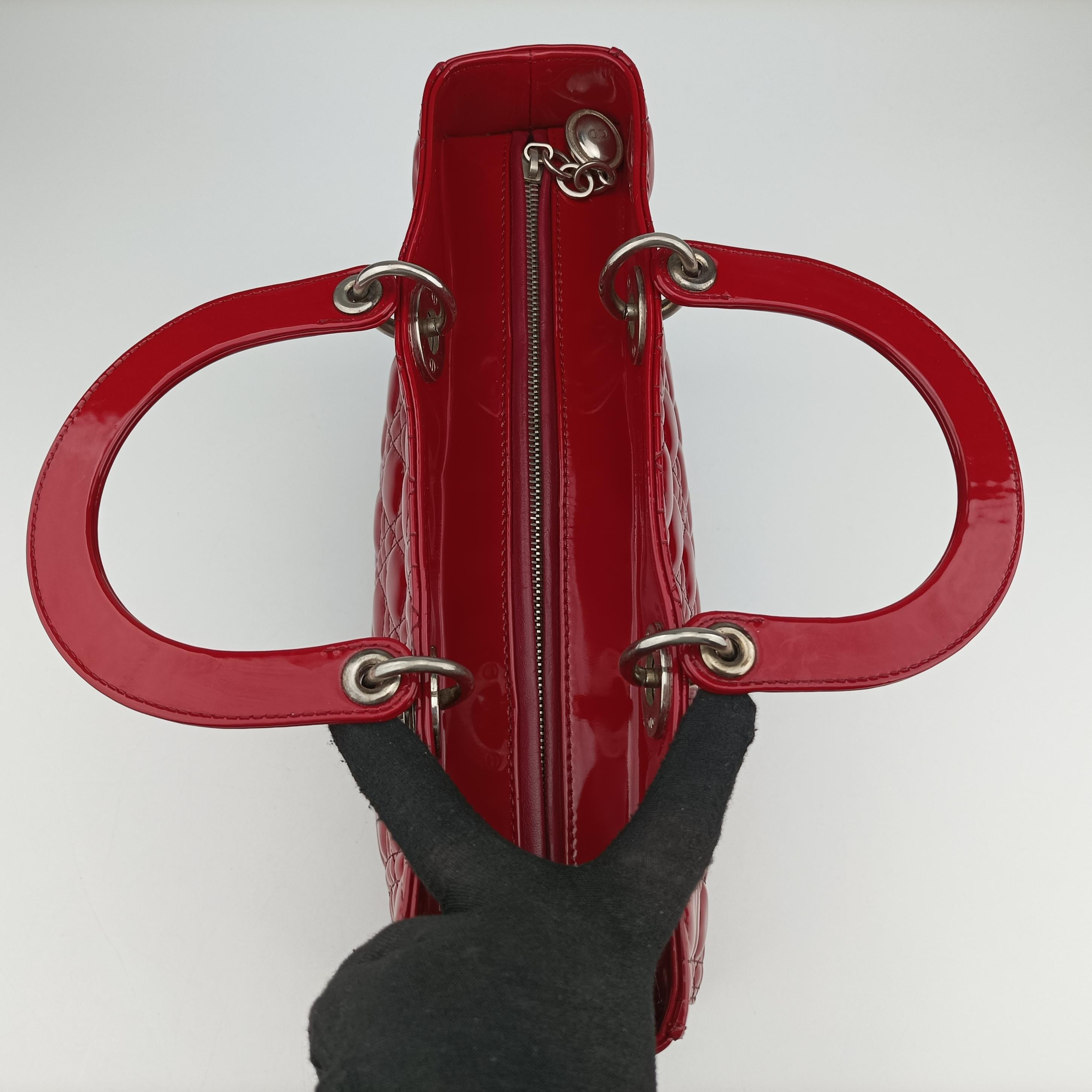 Lady Dior Red patent 16-BO-0191 Bレディディオール レッド パテント 16-BO-0191 B