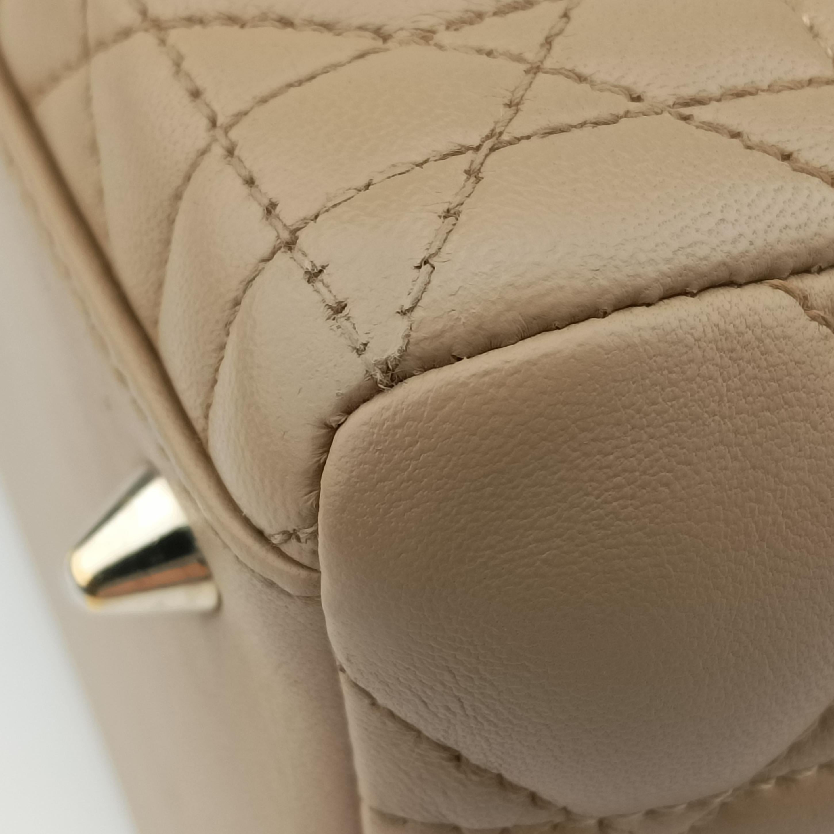 Lady Dior Beige lambskin 08-MA-0112レディディオール ベージュ ラムスキン 08-MA-0112