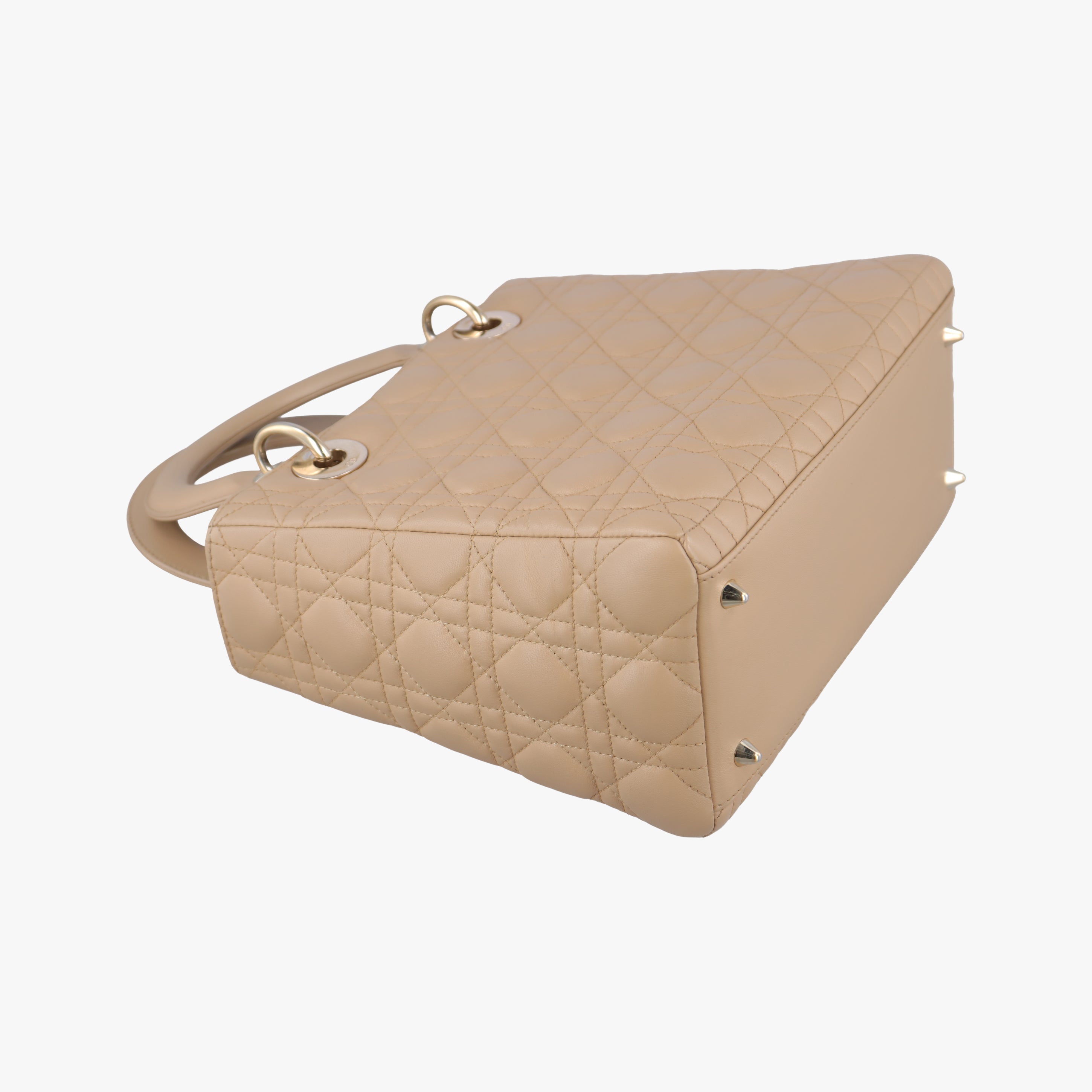 Lady Dior Beige lambskin 08-MA-0112レディディオール ベージュ ラムスキン 08-MA-0112