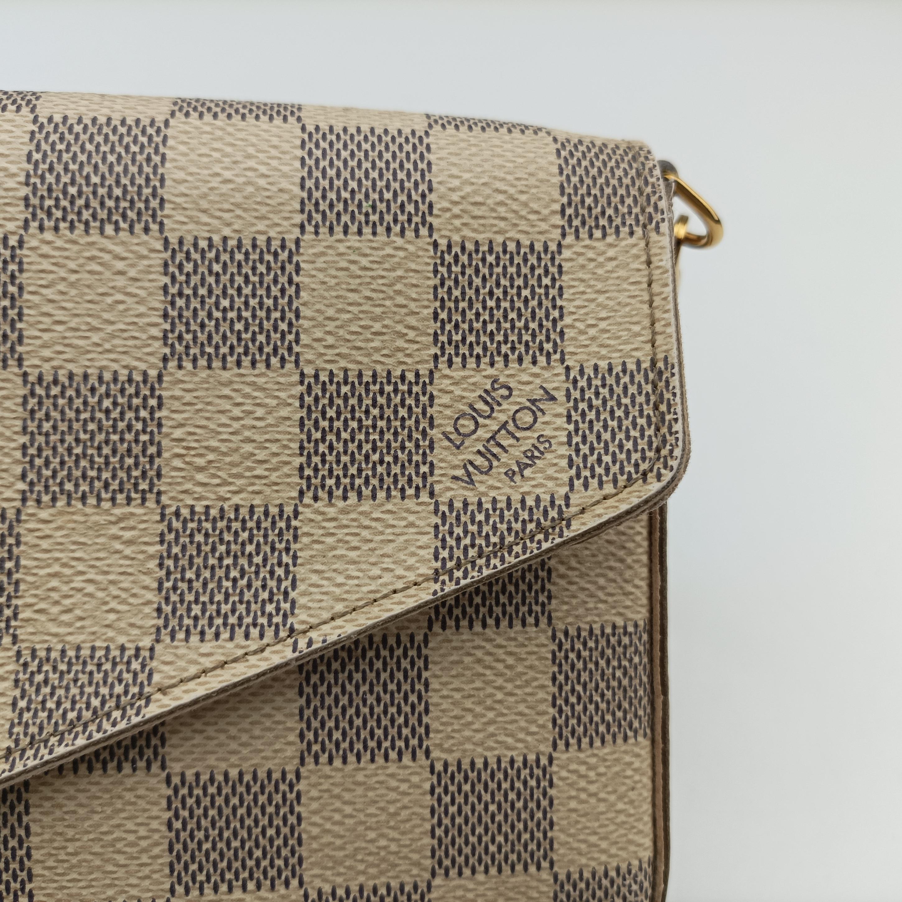 Pochette FéLICIE Azur Damier Canvas N63106 MI1117ポシェットフェリシー アズール ダミエキャンバス N63106 MI1117
