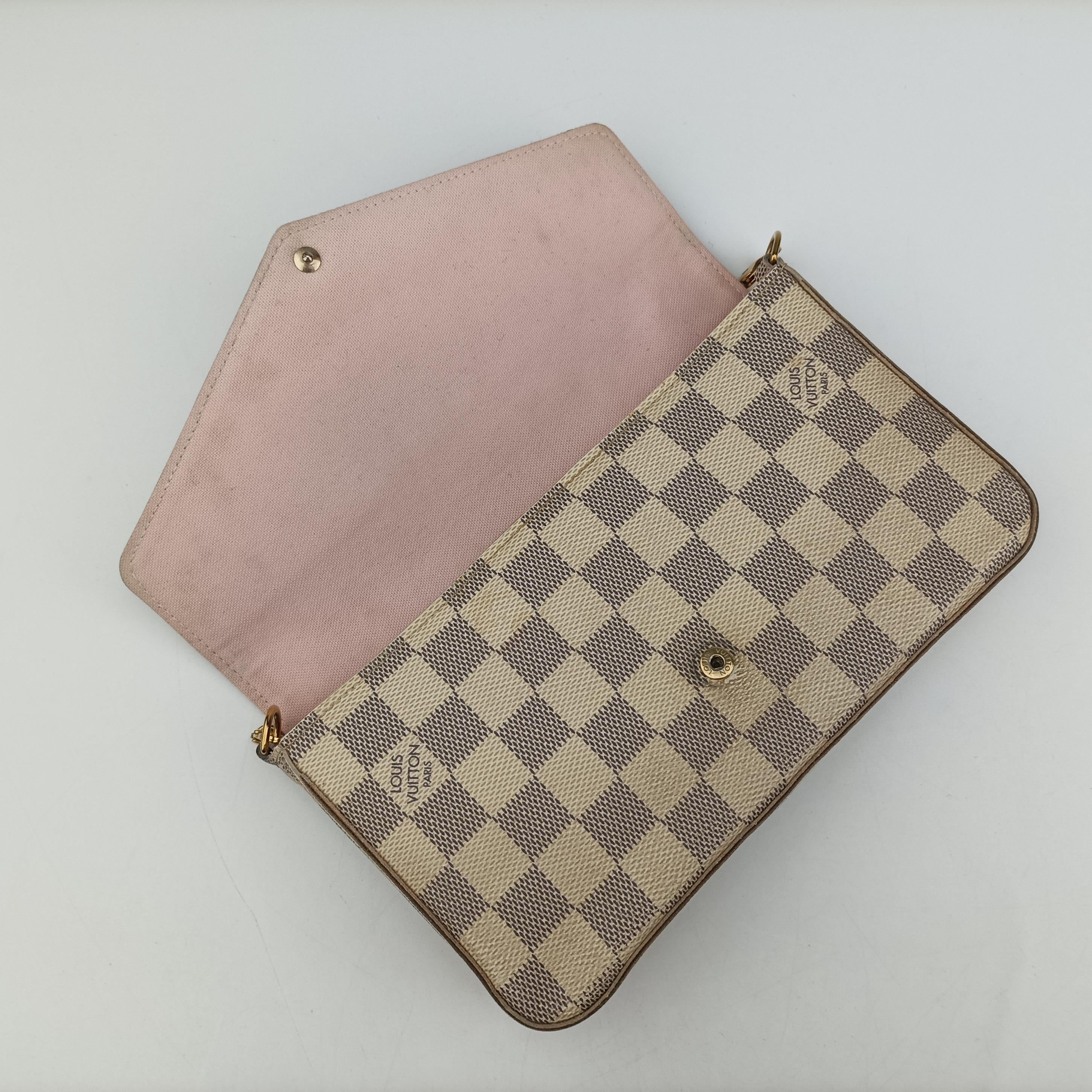 Pochette FéLICIE Azur Damier Canvas N63106 MI1117ポシェットフェリシー アズール ダミエキャンバス N63106 MI1117