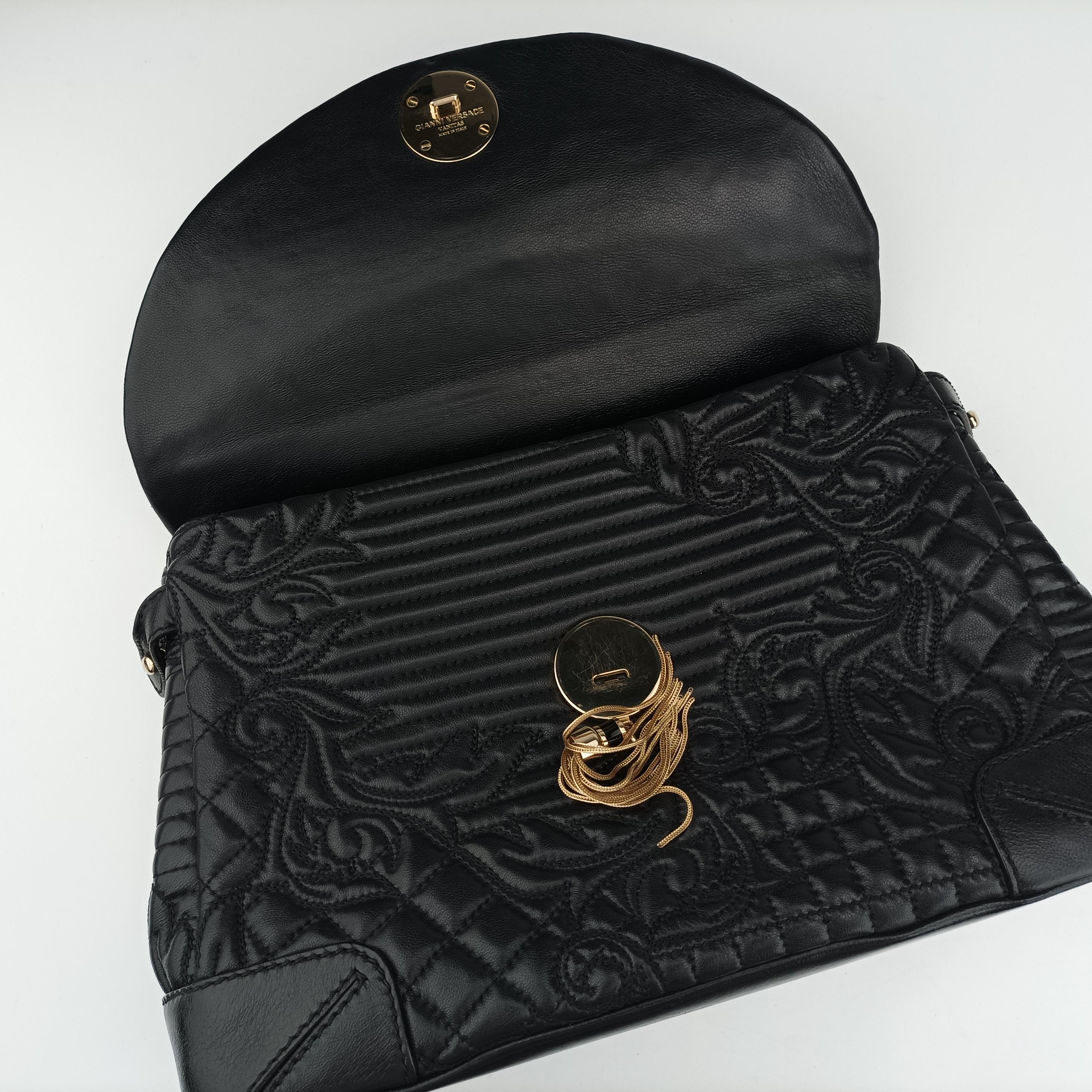 Embossed Leather Talia Vanitas Black Leather エンボス レザー タリア ヴァニタス ブラック レザー