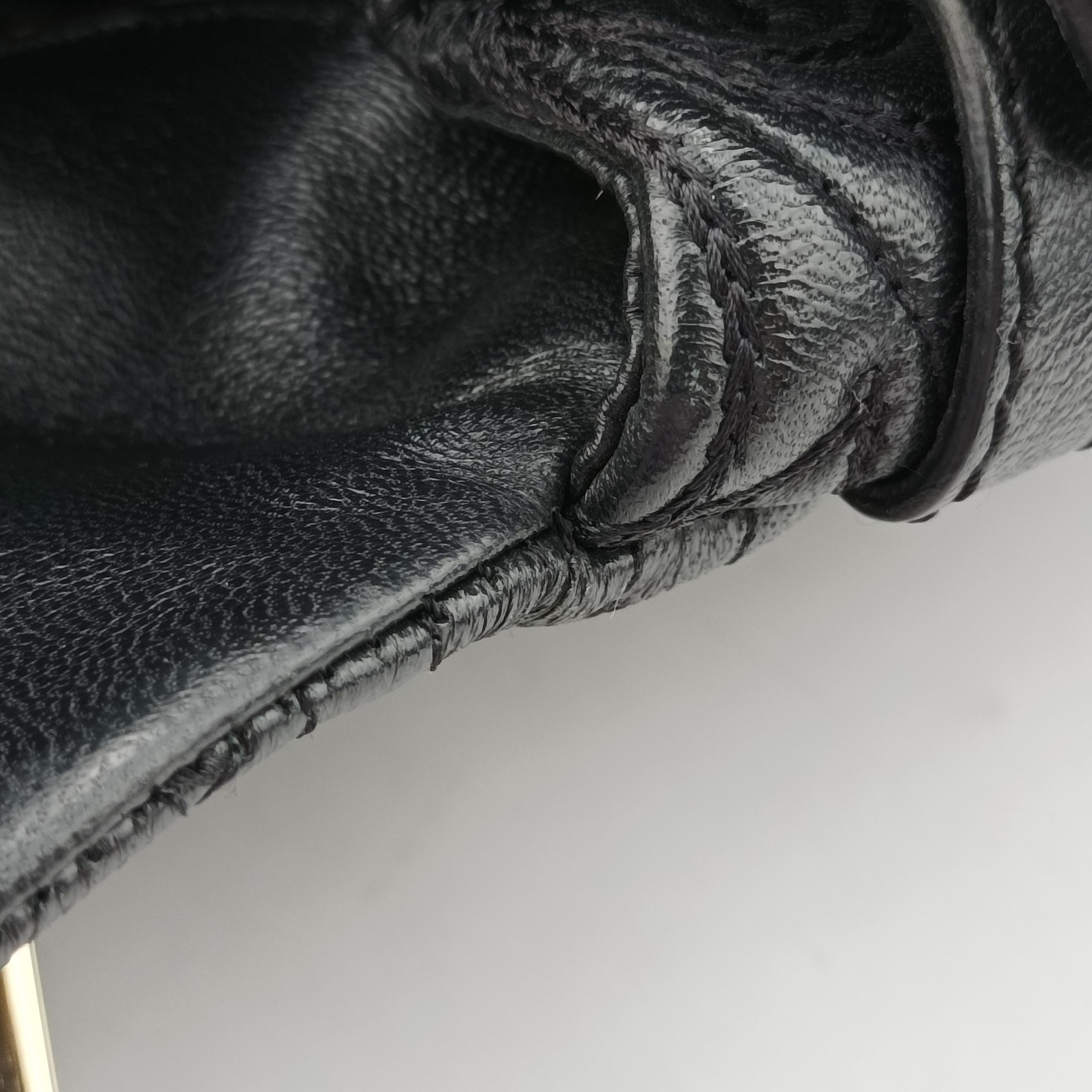 Embossed Leather Talia Vanitas Black Leather エンボス レザー タリア ヴァニタス ブラック レザー