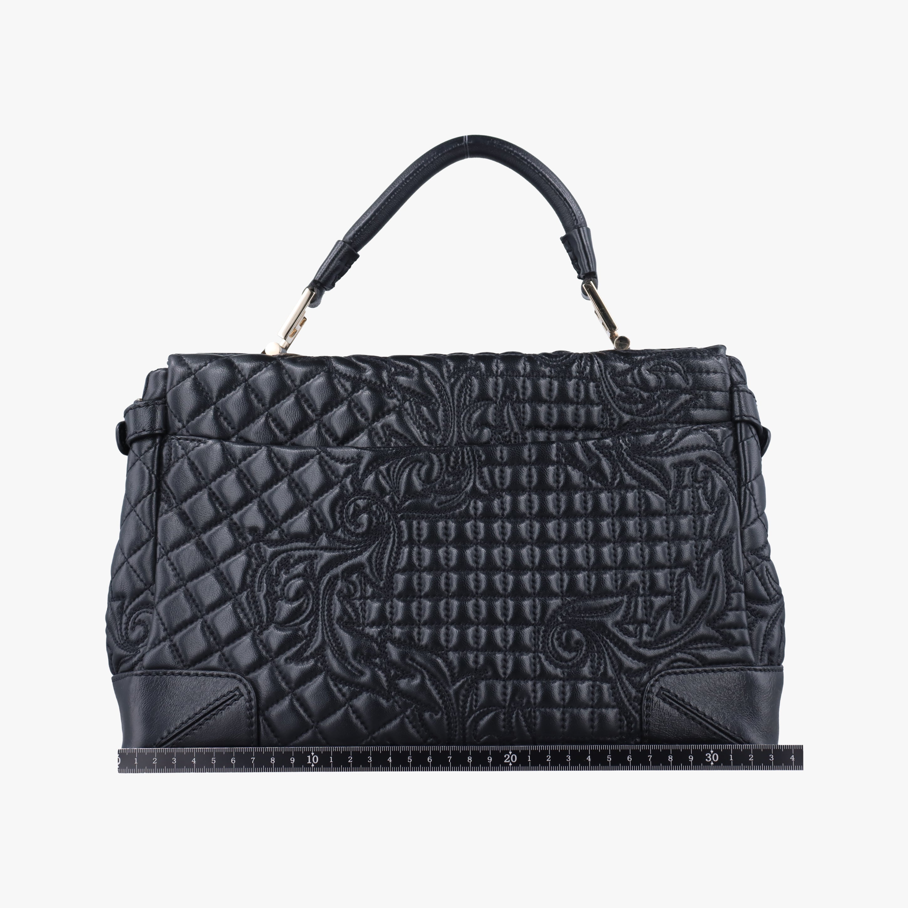 Embossed Leather Talia Vanitas Black Leather エンボス レザー タリア ヴァニタス ブラック レザー