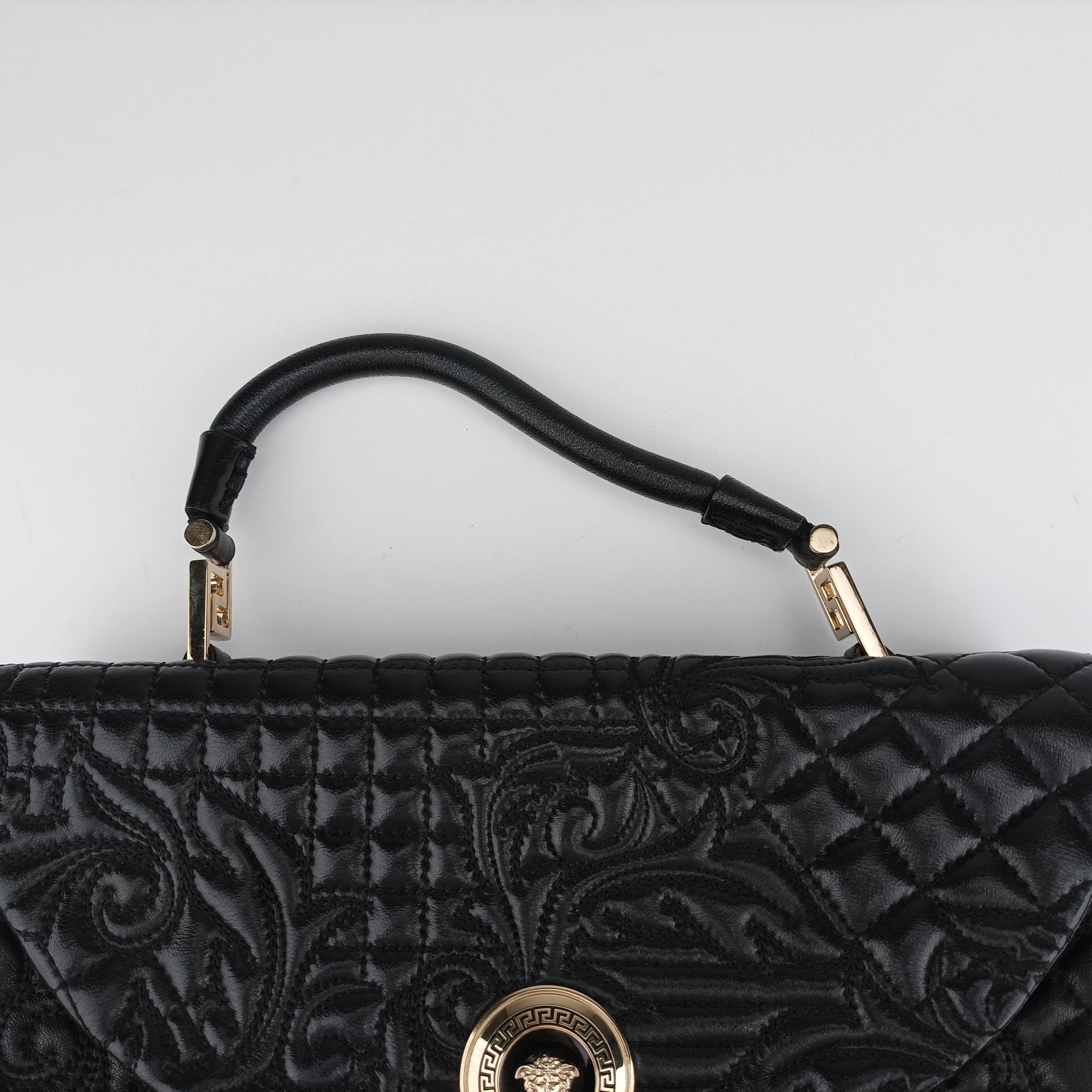 Embossed Leather Talia Vanitas Black Leather エンボス レザー タリア ヴァニタス ブラック レザー
