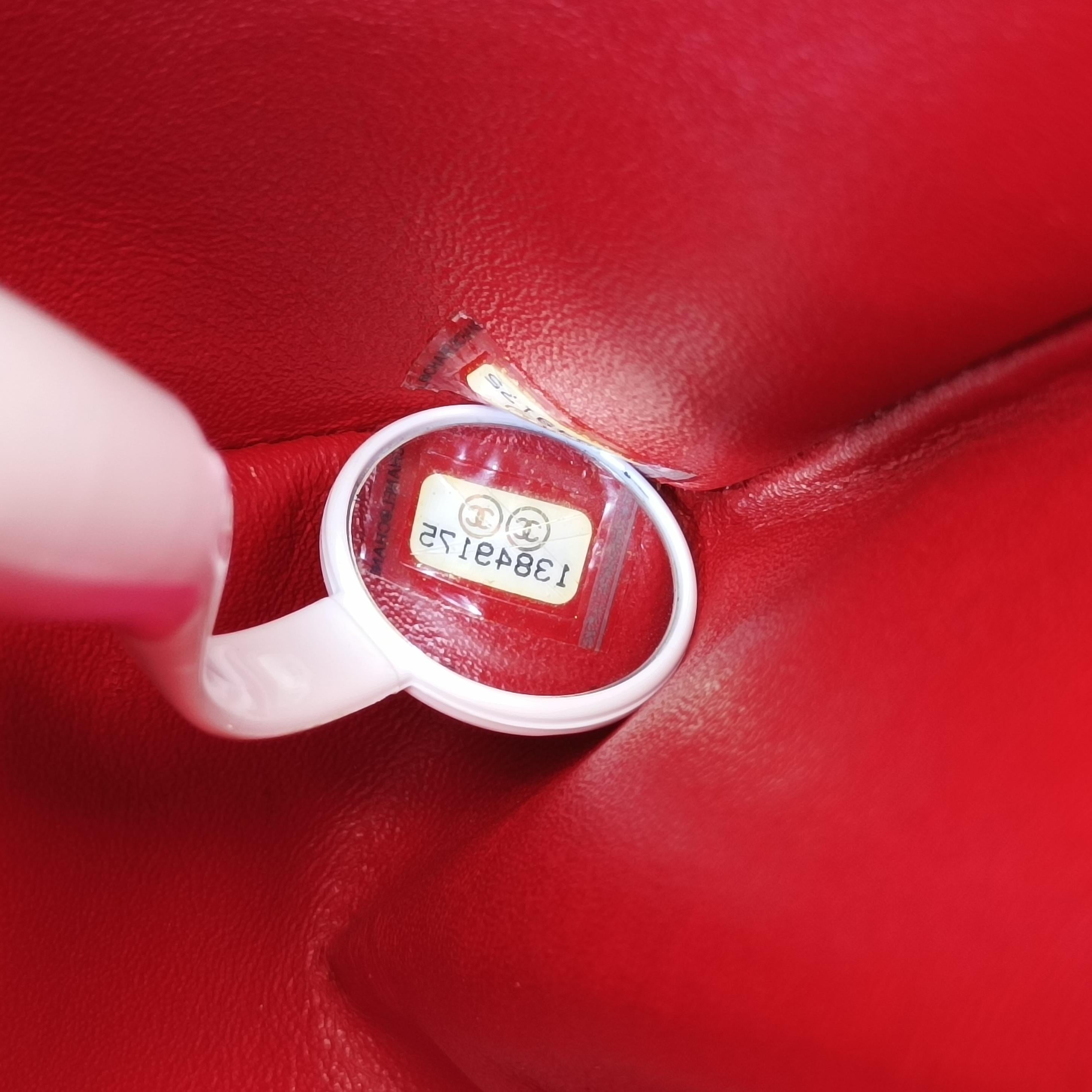 2.55 double flap Matelasse Red lambskin A37590 138491752.55 ダブルフラップマトラッセ レッド ラムスキン A37590 13849175