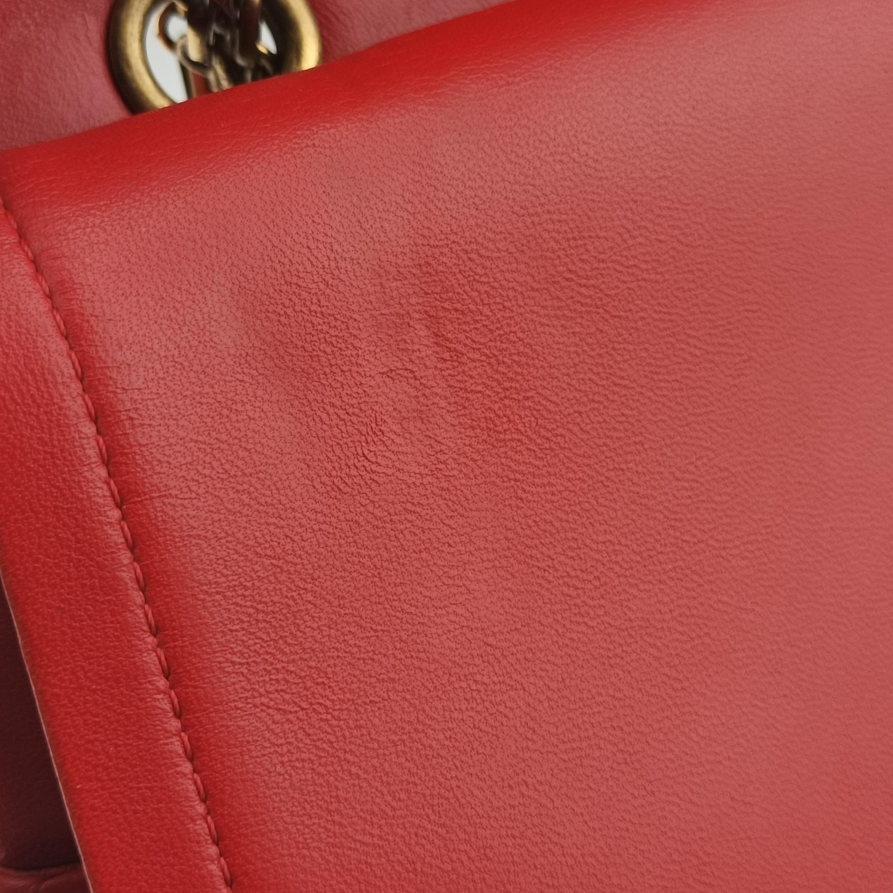 2.55 double flap Matelasse Red lambskin A37590 138491752.55 ダブルフラップマトラッセ レッド ラムスキン A37590 13849175