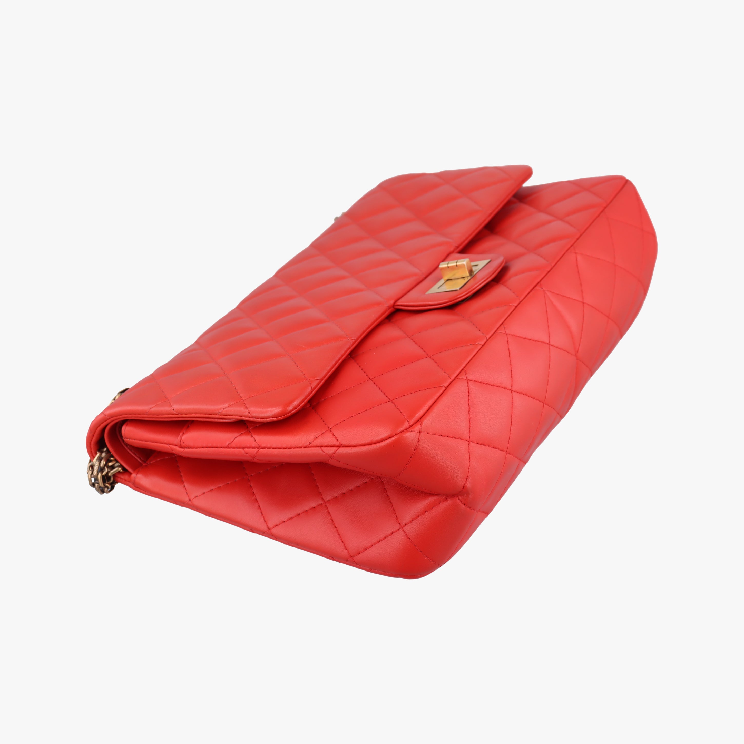 2.55 double flap Matelasse Red lambskin A37590 138491752.55 ダブルフラップマトラッセ レッド ラムスキン A37590 13849175