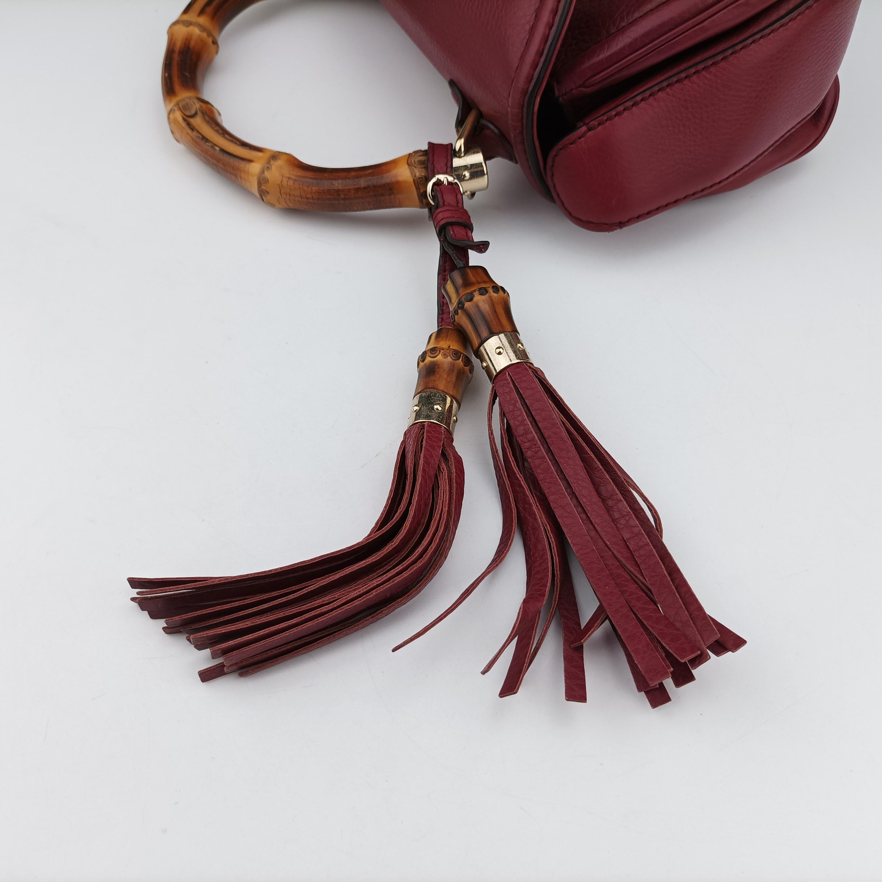 New Bamboo Burgundy Leather 254884 C010000967ニューバンブー ワインレッド レザー 254884 C010000967