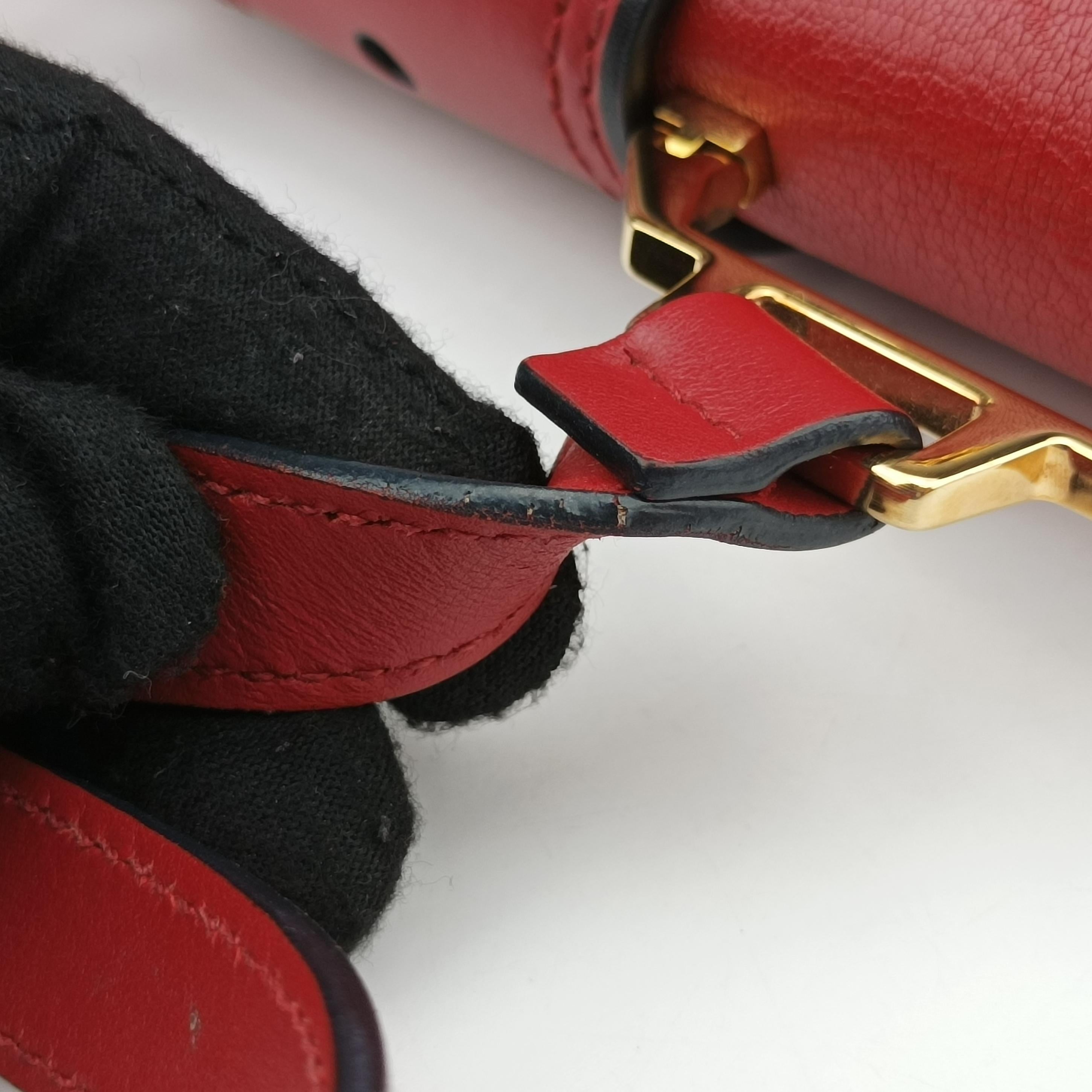 Miu Lady Red×multicolor Leather 37ミュウレディ レッド×マルチカラー レザー 37