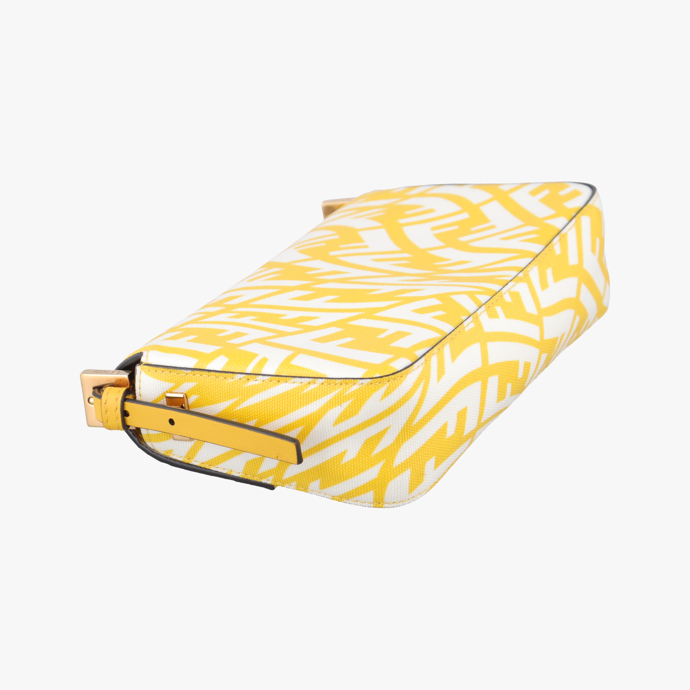 Vertigo Baguette Yellow x White x Beige PVC coated canvas 8BS049 8BS049-AFL1-218-1042ヴァーティゴ バゲット イエロー×ホワイト×ベージュ PVCコーティングキャンバス 8BS049 8BS049-AFL1-218-1042