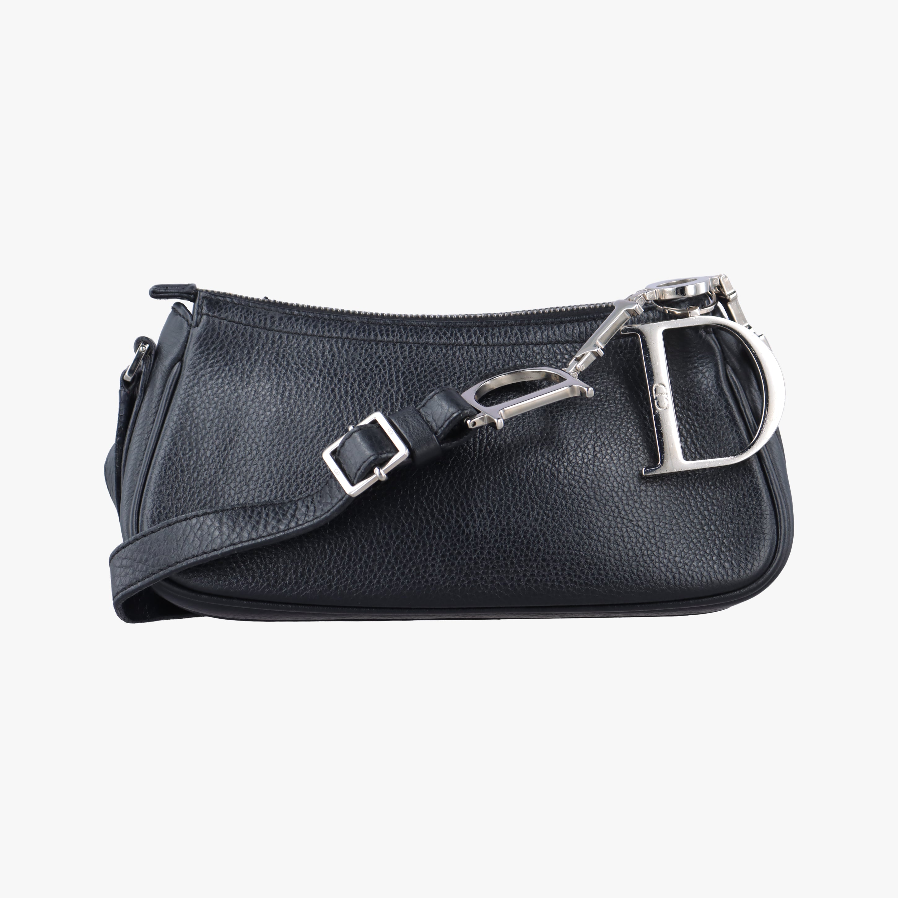 Logo Charm Mini Black leather 08-BO-0026ロゴチャームミニ ブラック レザー 08-BO-0026