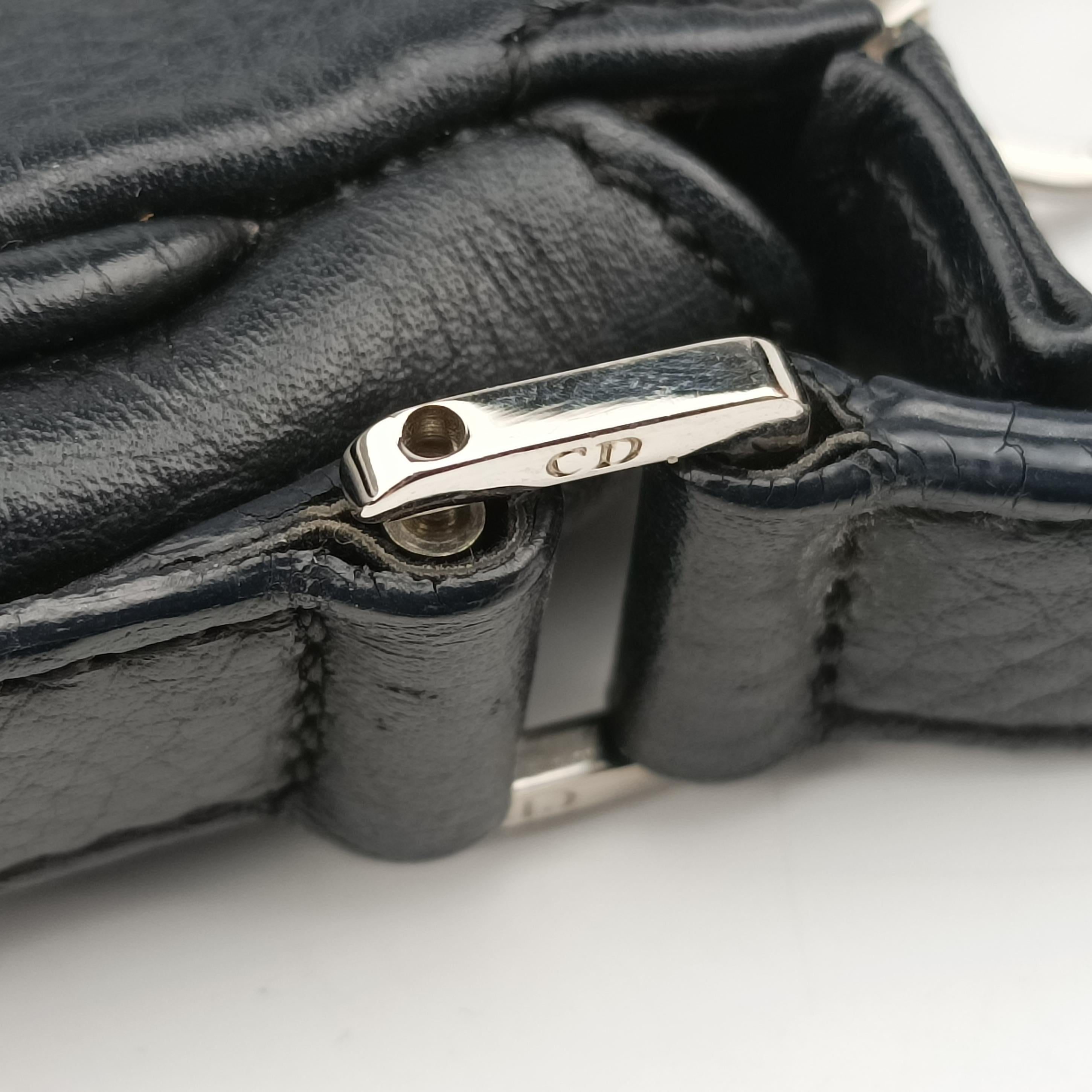 Logo Charm Mini Black leather 08-BO-0026ロゴチャームミニ ブラック レザー 08-BO-0026