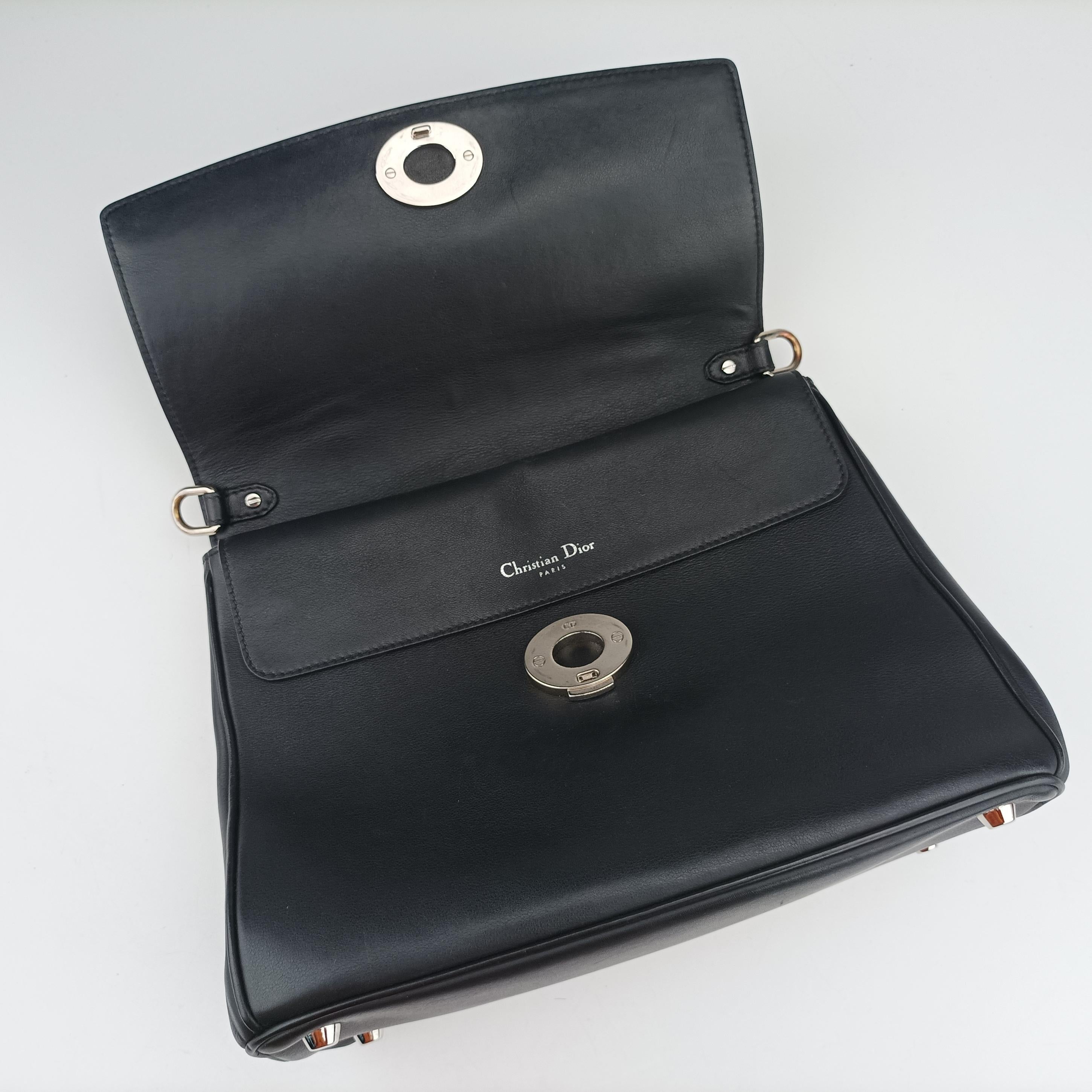 Be Dior Black×blue×red Leather 28-MA-0164ビー ディオール ブラック×ブルー×レッド レザー 28-MA-0164