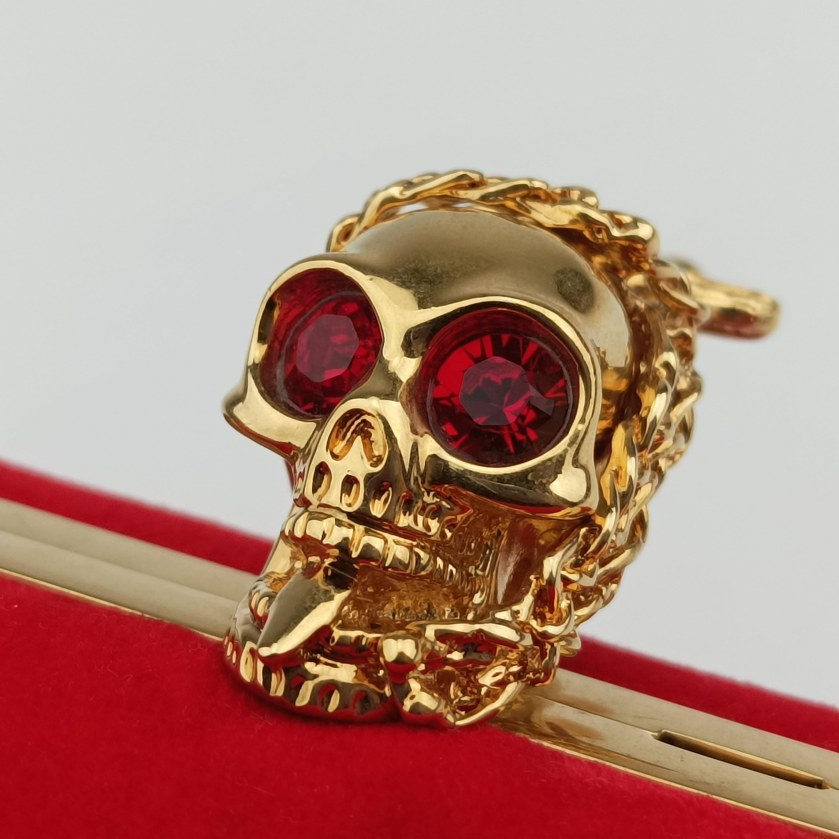 skull chain Red velour 274340 000926スカル チェーン レッド ベロア 274340 000926