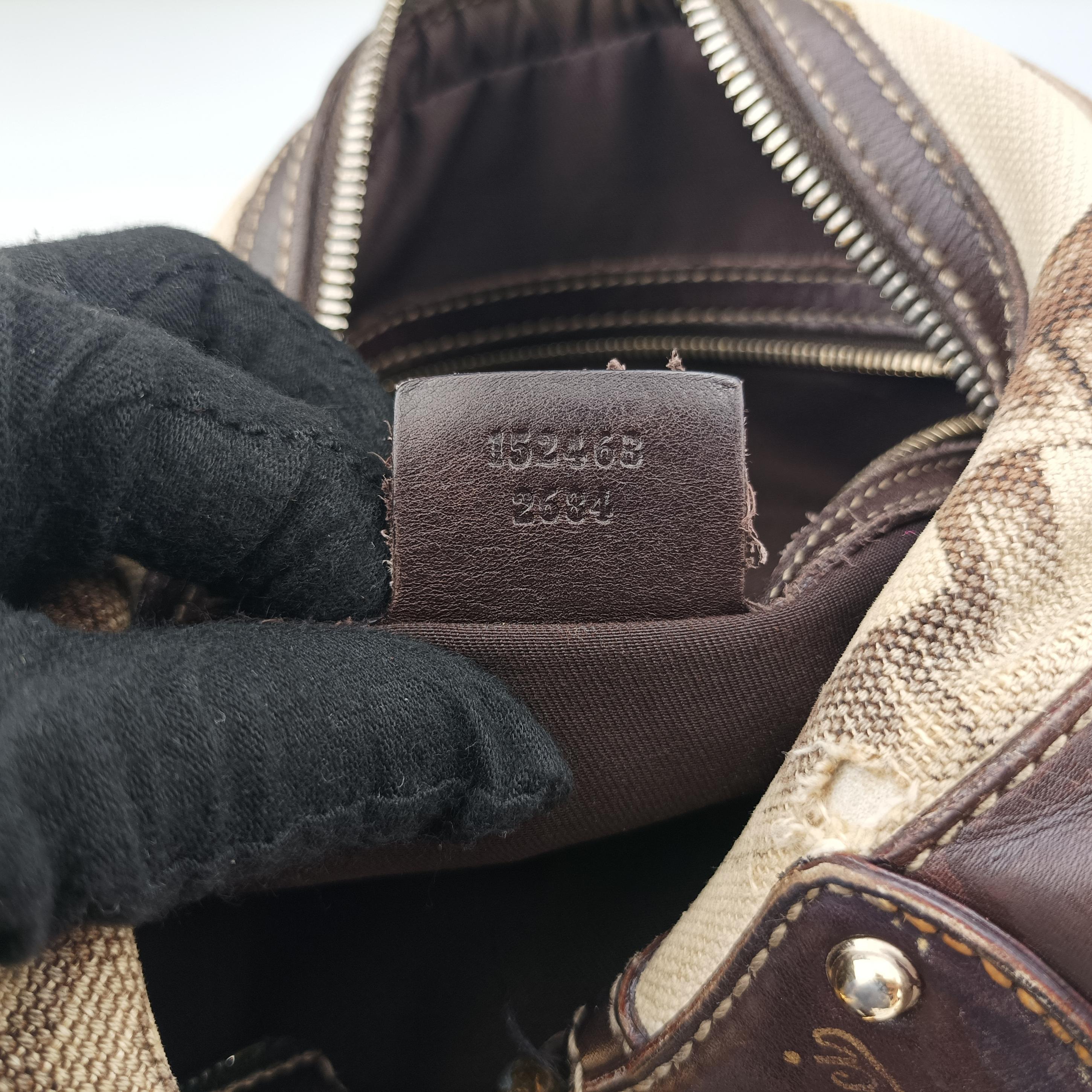 Horsebit Brown×beige×Multicolour Canvas 152468 ホースビット ブラウン×ベージュ×マルチカラー キャンバス 152468