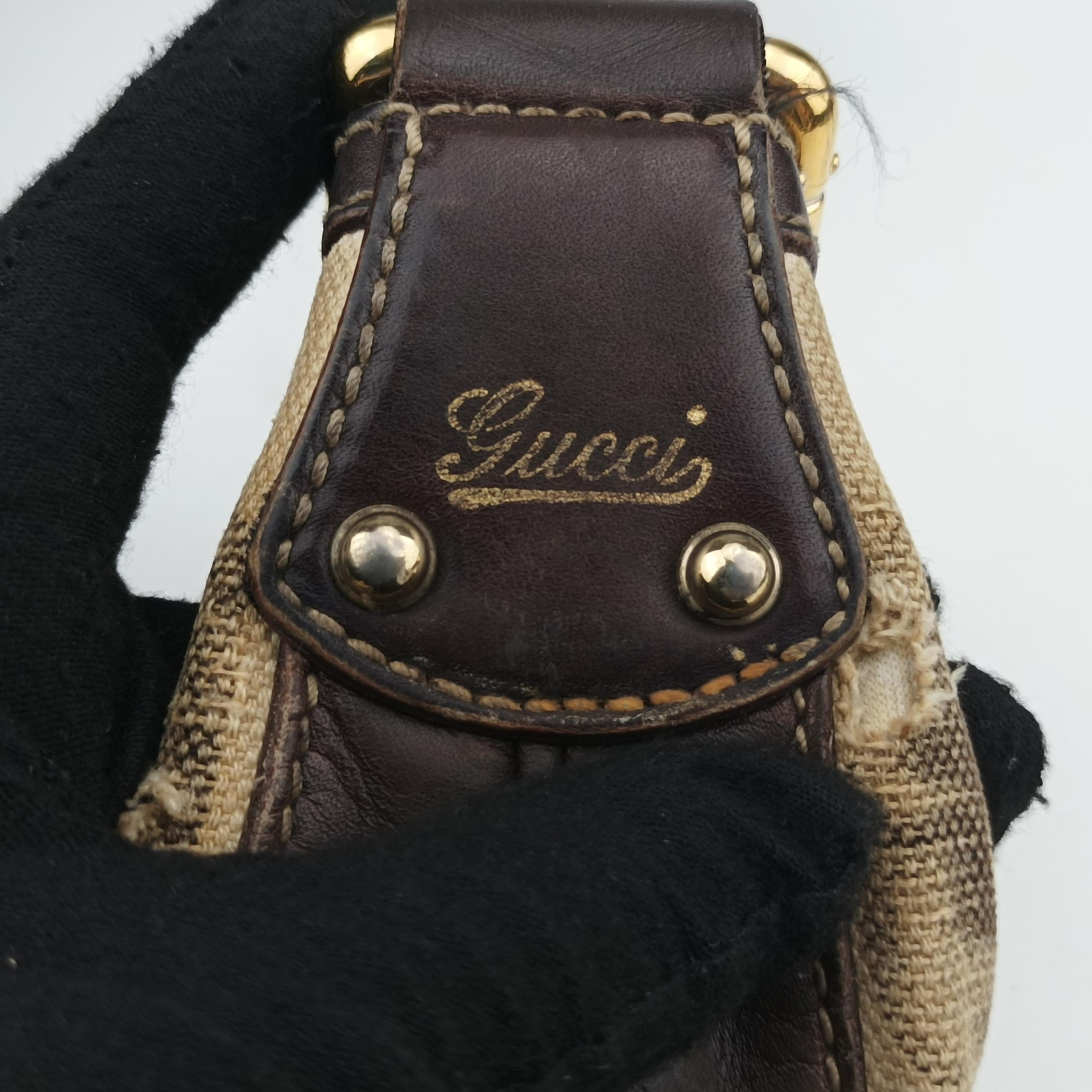 Horsebit Brown×beige×Multicolour Canvas 152468 ホースビット ブラウン×ベージュ×マルチカラー キャンバス 152468