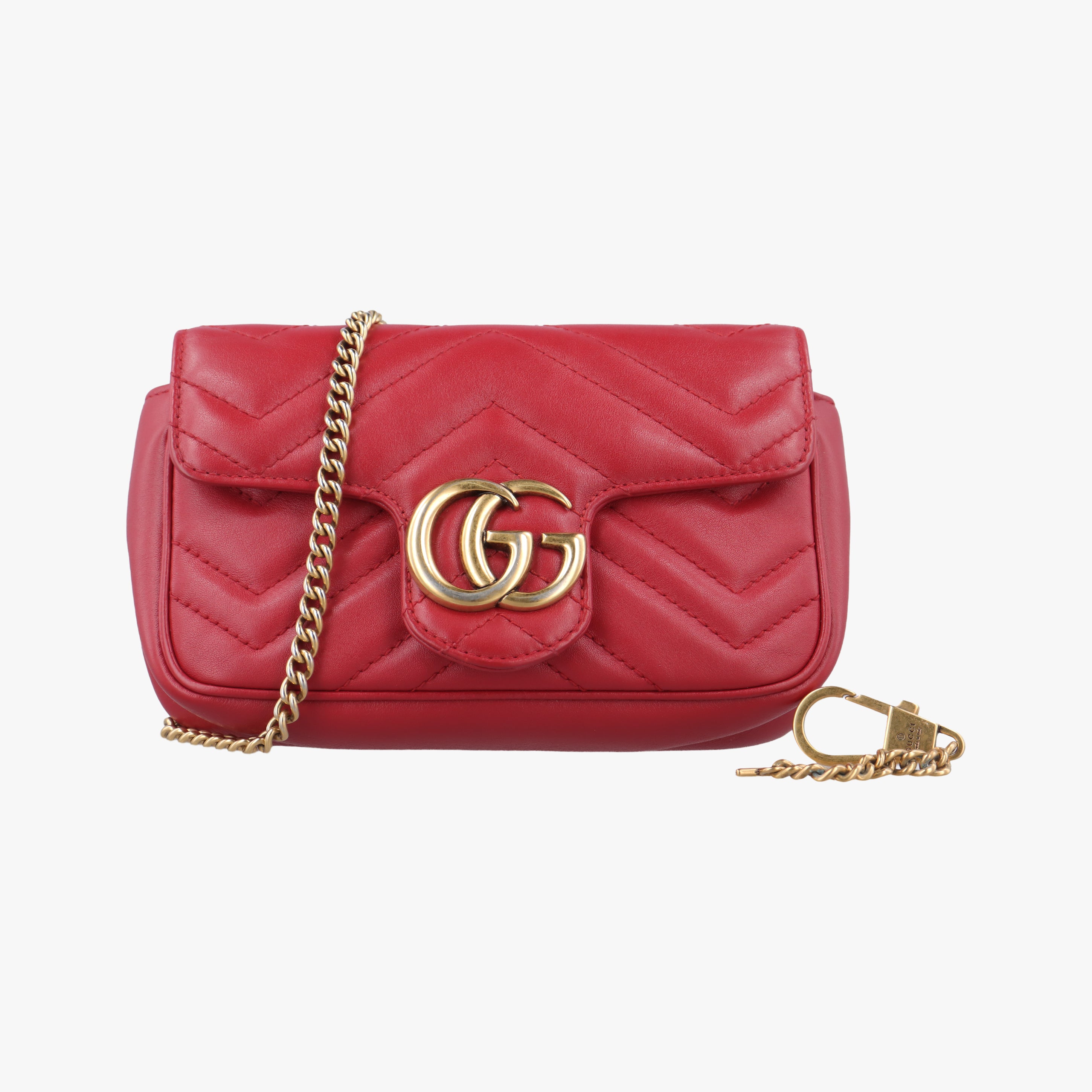 GG Marmont Red Leather 476433 GGマーモント レッド レザー 476433