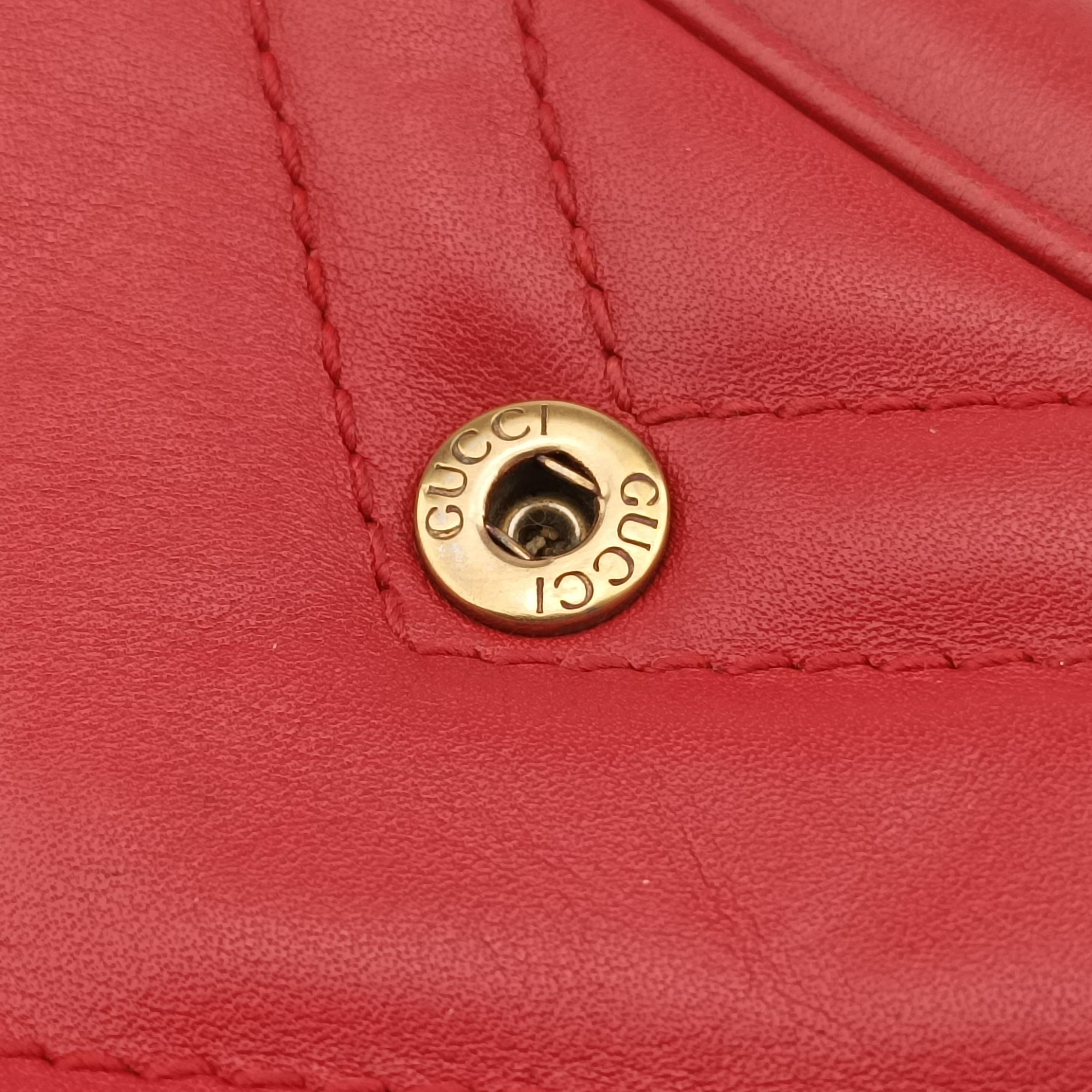 GG Marmont Red Leather 476433 GGマーモント レッド レザー 476433