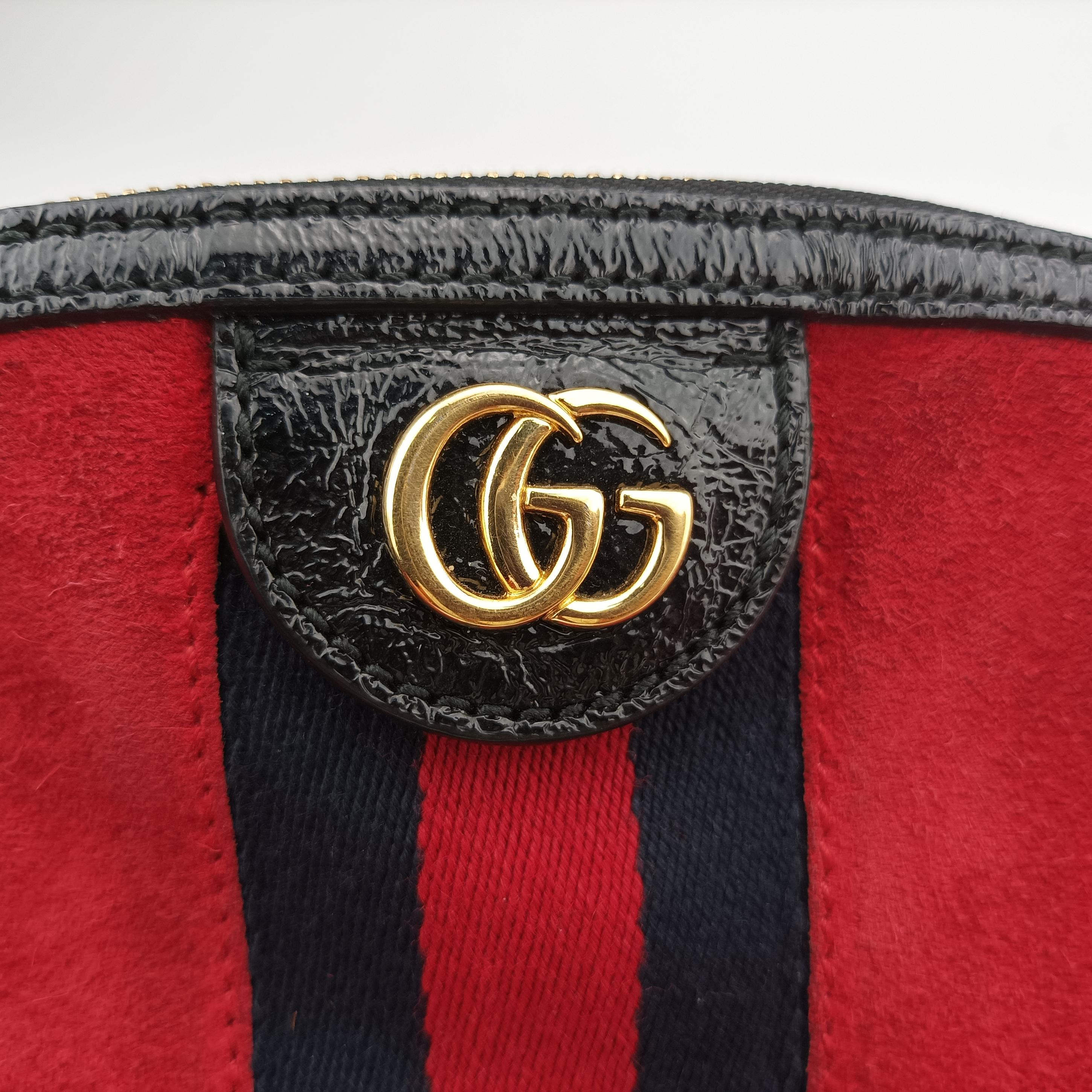 Ophidia Red×black Suede x leather 499621 I025780415オフィディア レッド×ブラック スエード×レザー 499621 I025780415